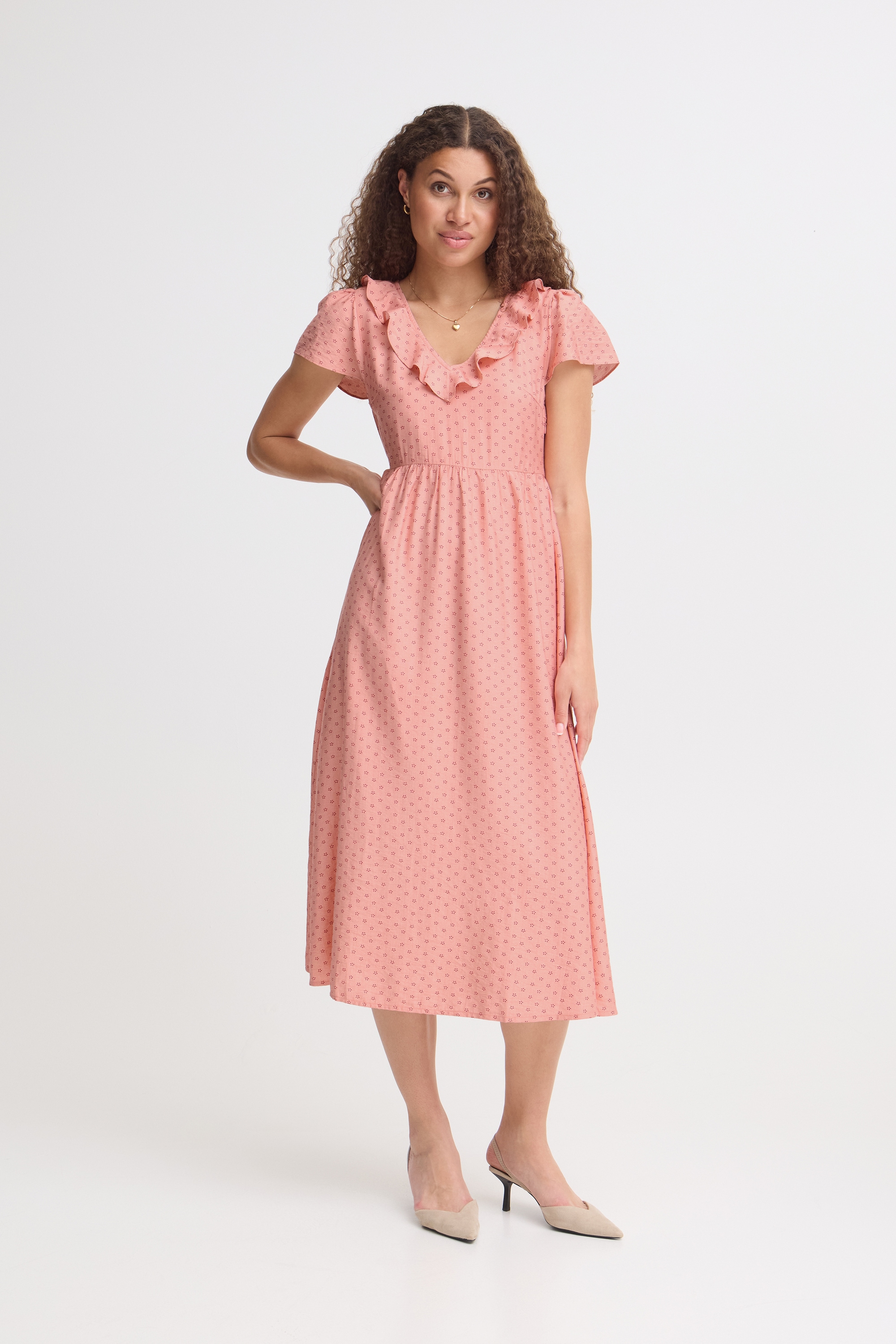 Ichi Midikleid »ICHI Freizeitkleid IHKELLINA«