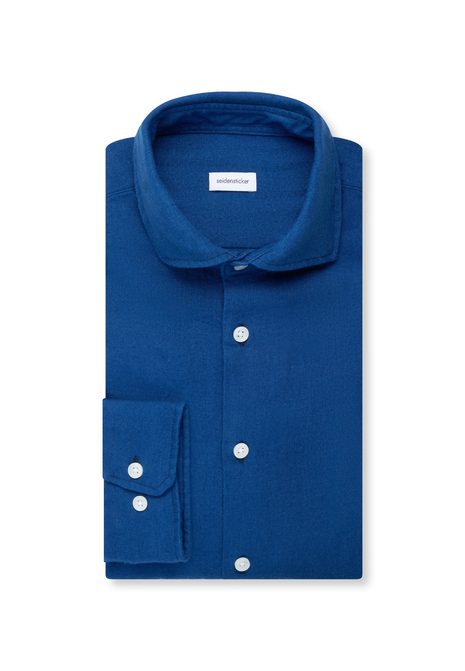 seidensticker Flanellhemd Slim 1/1 Kentkragen Uni