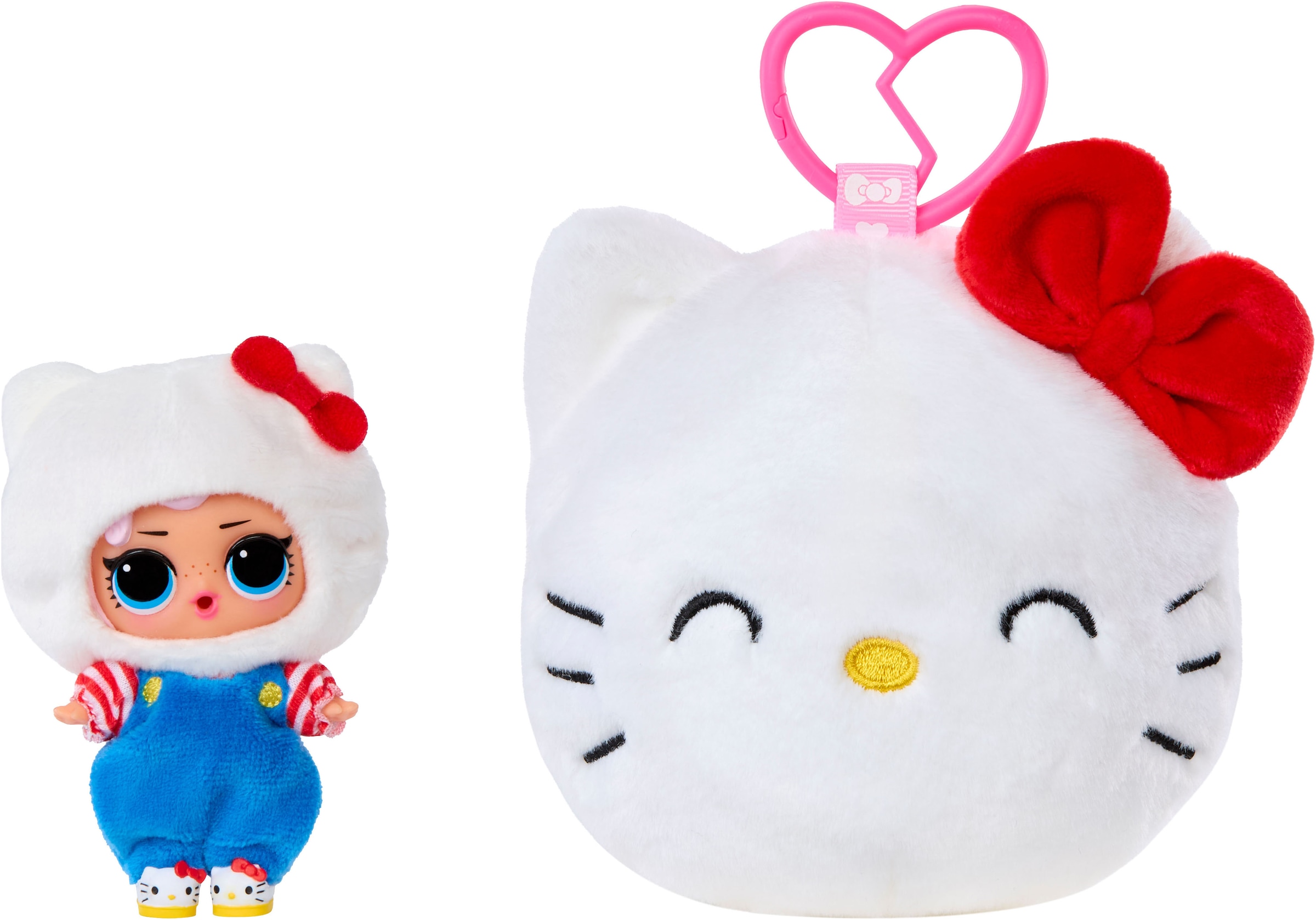 L.O.L. SURPRISE! Plüschanhänger »L.O.L. Surprise Loves Hello Kitty Reversible Plush Surprise Asst« Sortierte Lieferung - Abbildungen dienen als Beispiele!