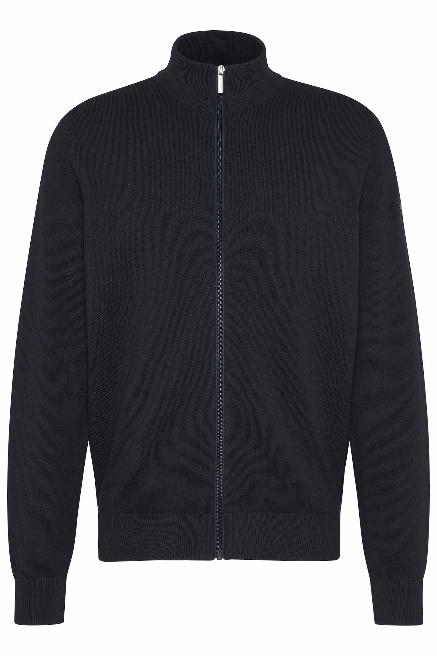 bugatti Strickjacke »Basic Essential« mit Reißverschluss