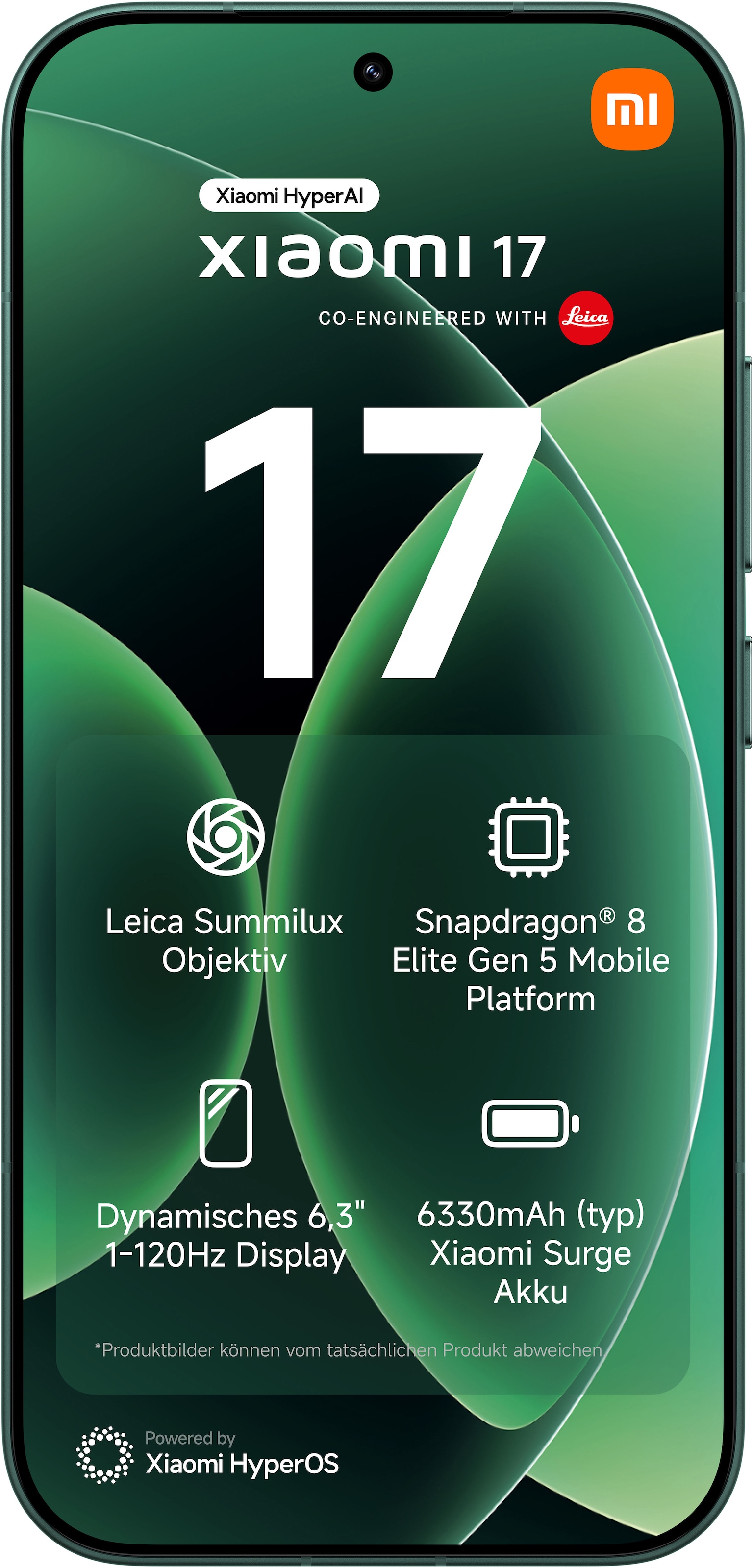 Xiaomi Smartphone »17 12+512 GB« Venture Green