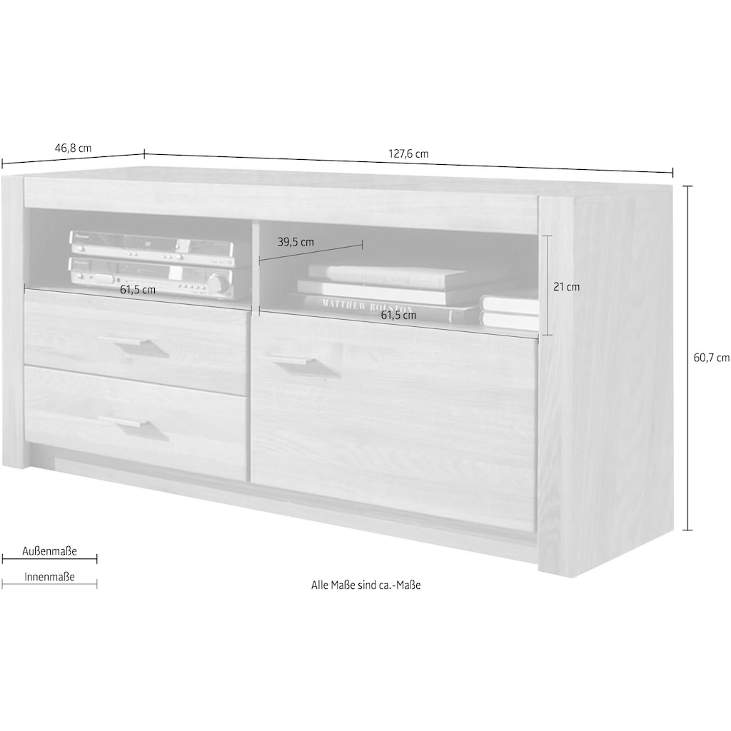 INOSIGN TV-Schrank »HARTFORD«, Breite ca. 128 cm