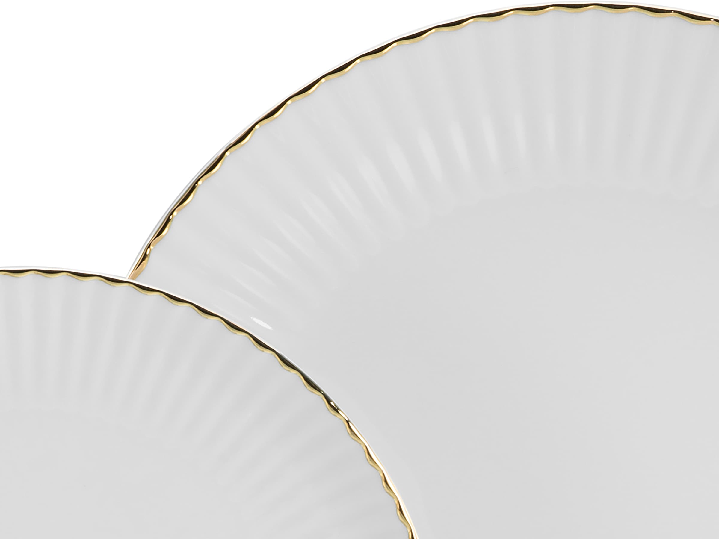CreaTable Kombiservice »Allegra Goldband, Service 30-tlg.« Klassisch, Elegant, Von Hand gemalter Goldrand