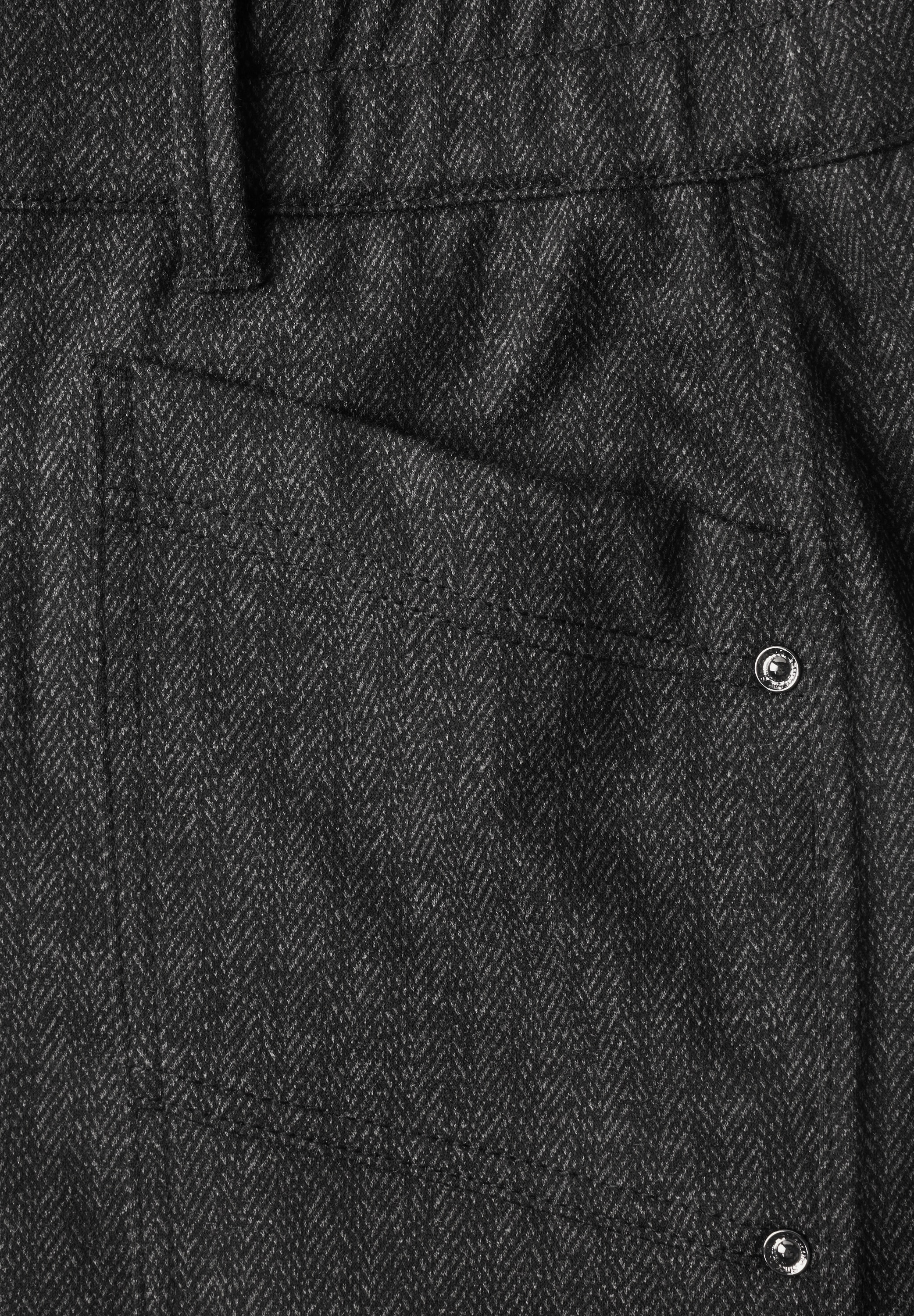 STREET ONE Stoffhose »Style Karlie«  mit Elastikbund und Fishbone Muster
