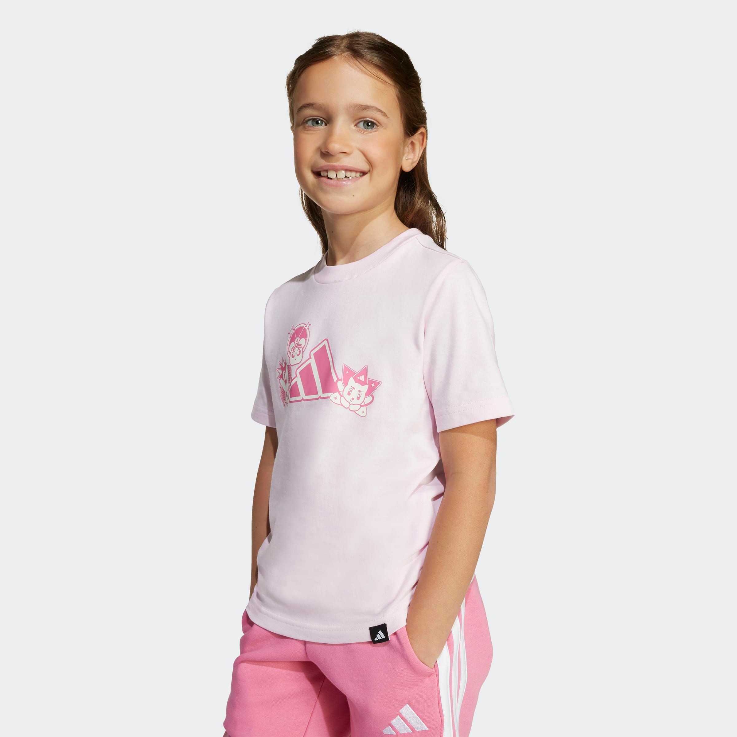 adidas Sportswear T-Shirt »ANIME PETS MIT GRAFIKPRINT FÜR KINDER« sportlicher Stil, kurze Ärmel, für Kinder, aus Baumwolle