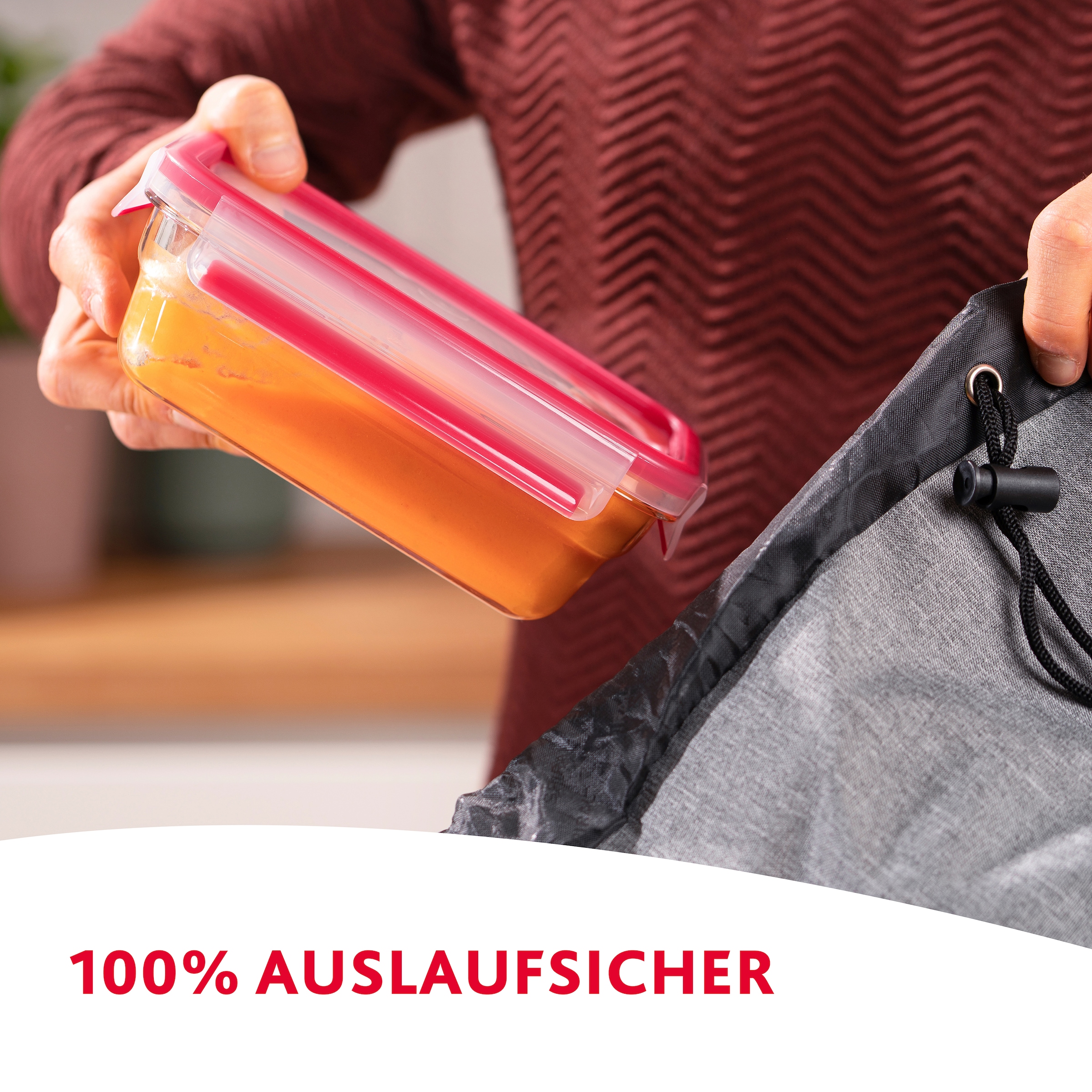 Emsa Frischhaltedose »Clip&Close, Made in Germany, 2 Liter«, (2 tlg.), backofen-, gefrierfest, mikrowellengeeignet, (2 Dosen m. Deckel)