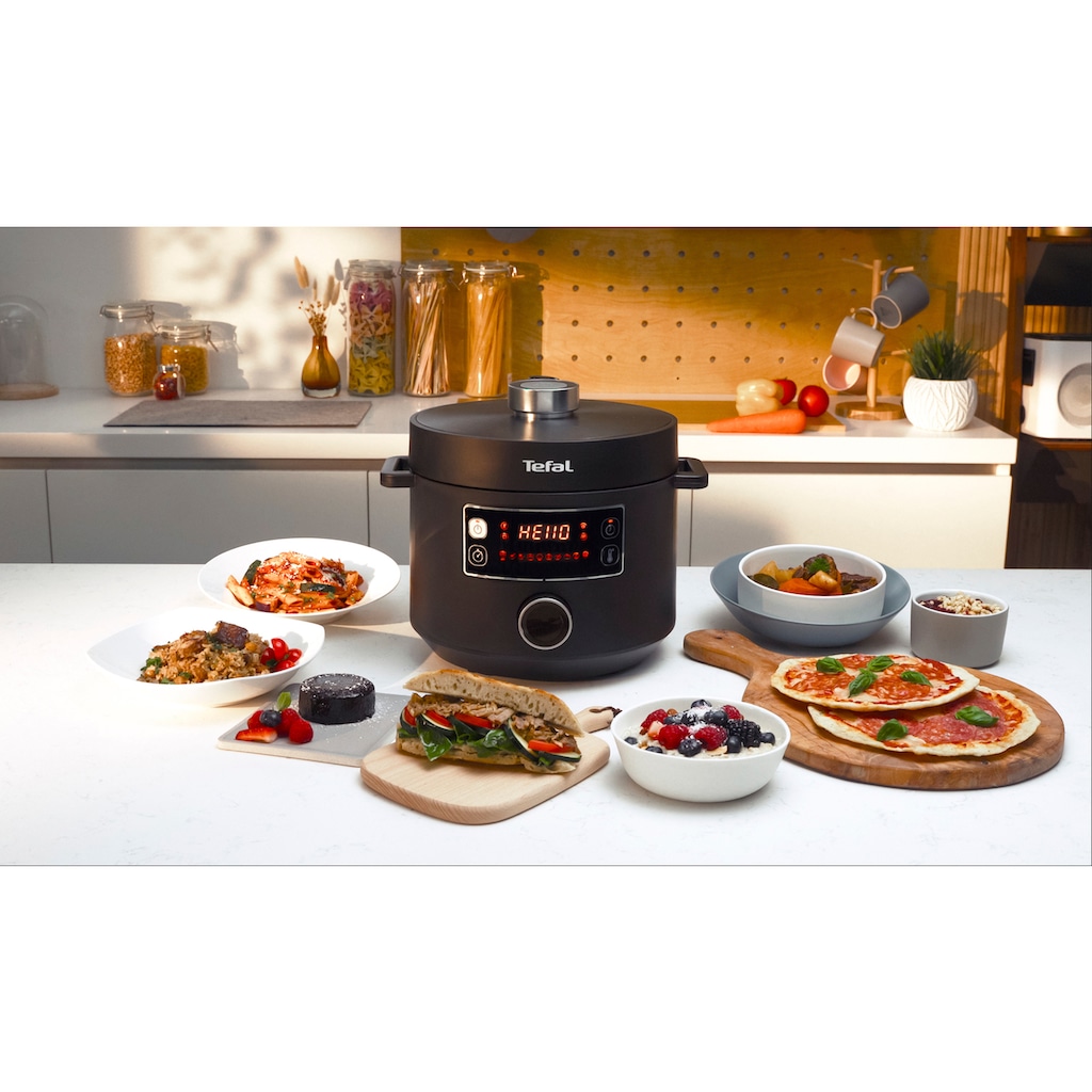 Tefal Multikocher »CY7548 Turbo Cuisine«, elektrischer Schnellkochtopf, 10 automatische Programme, vielseitig