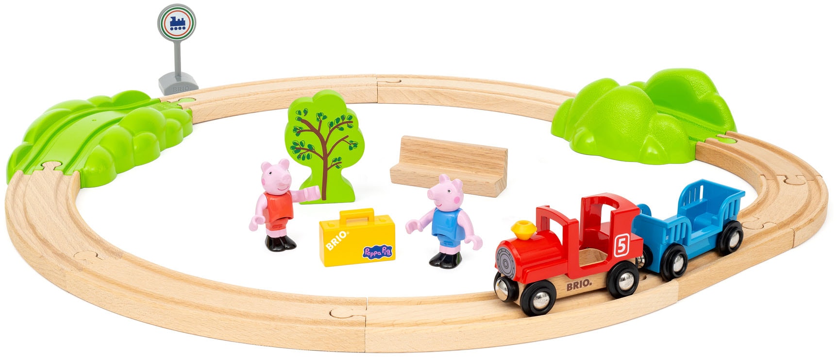 BRIO® Spielzeug-Eisenbahn »BRIO® WORLD, Peppa Wutz Eisenbahn-Set«