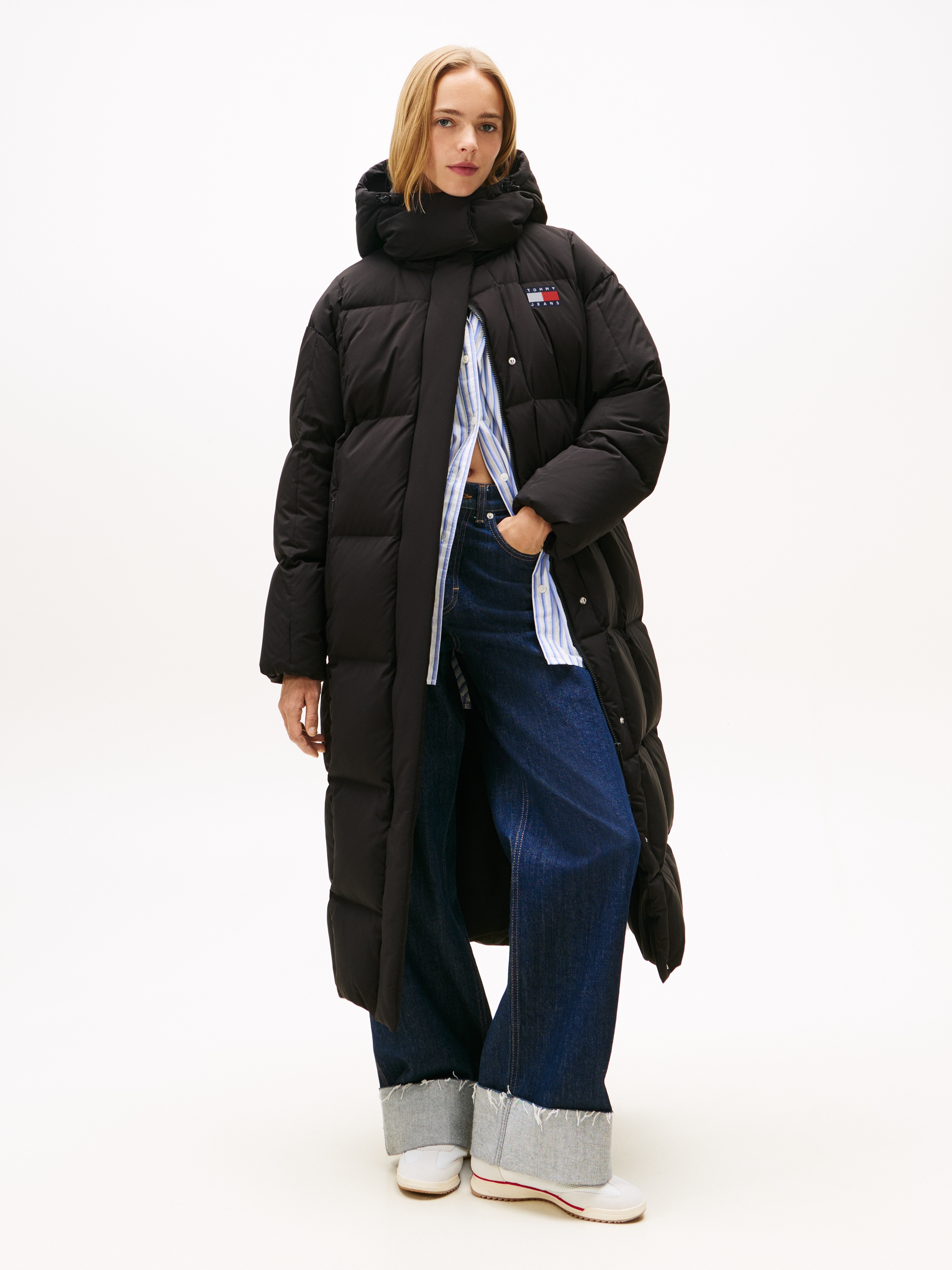 Tommy Jeans Steppmantel »TJW ALASKA GRID DWN MXI COAT EXT«