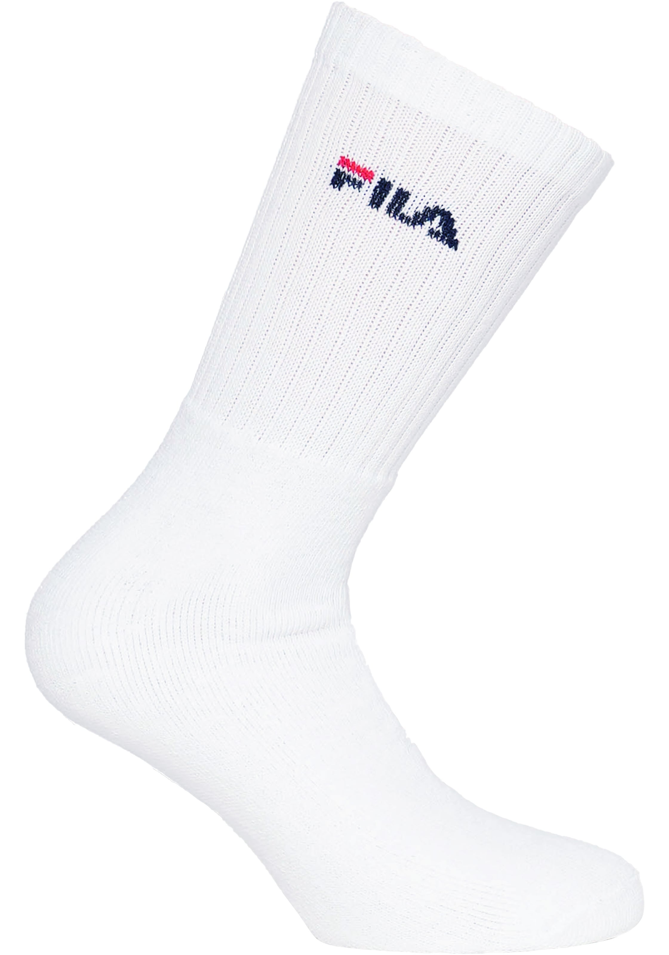 Fila Sportsocken »UNISEX CREW TENNIS FULL TERRY SOCKS« 6 Stk. tlg. mit eingestrickem Logo