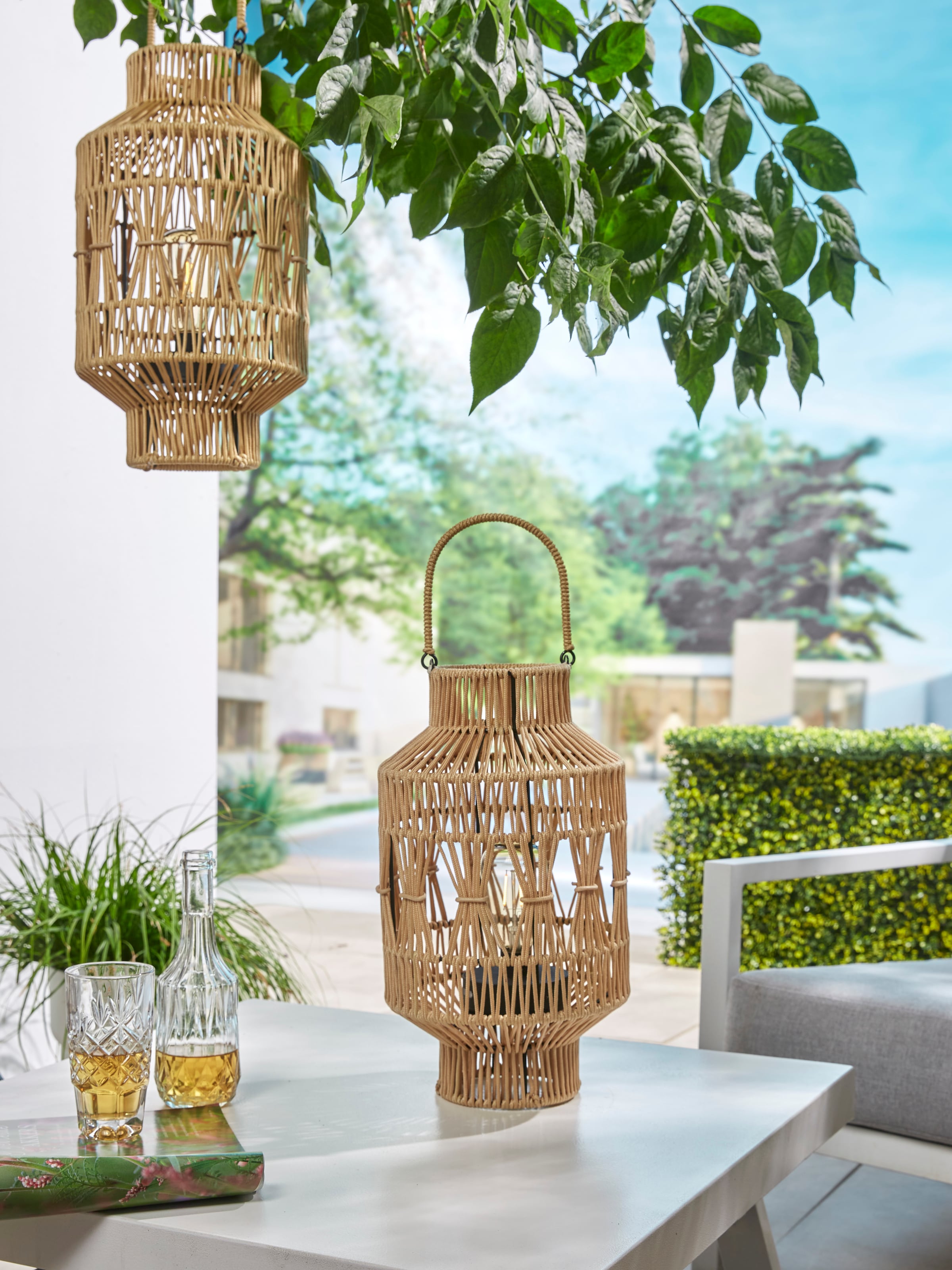 LUXFORM Gartenleuchte »Luxform USB Alhambra Small« LED-Modul 1 Stk. Warmweiß LED-Gartenleuchte, Akkubetrieben, aufladbar über USB