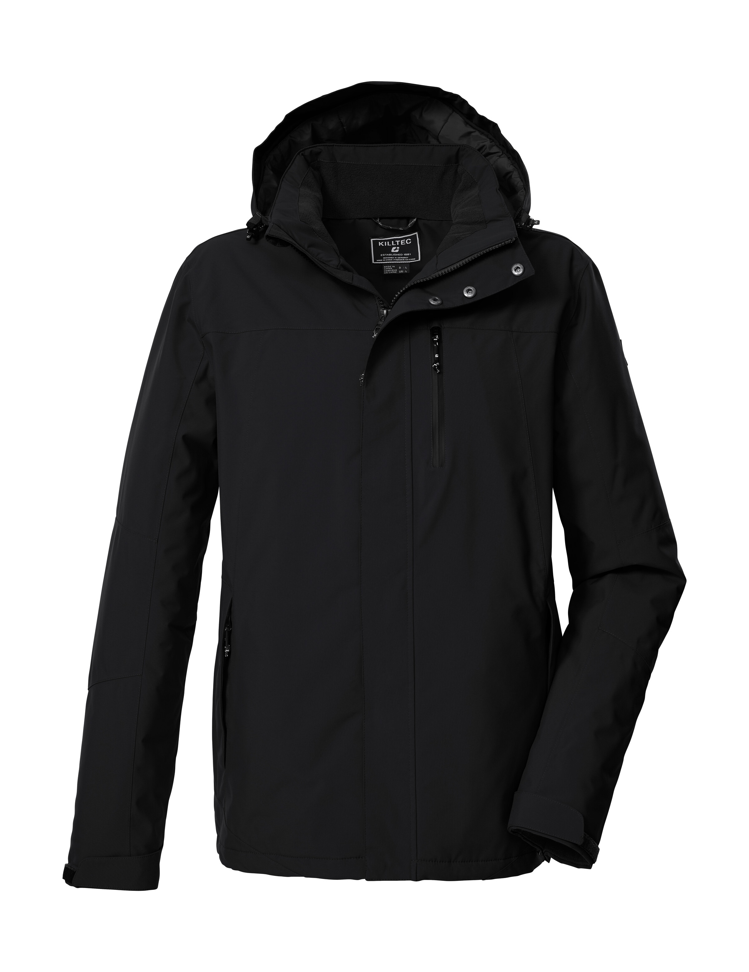 Killtec Funktionsjacke »KOW 90 MN JCKT« Wasser- und winddicht, atmungsaktiv, abnehmbare Kapuze, viele Taschen