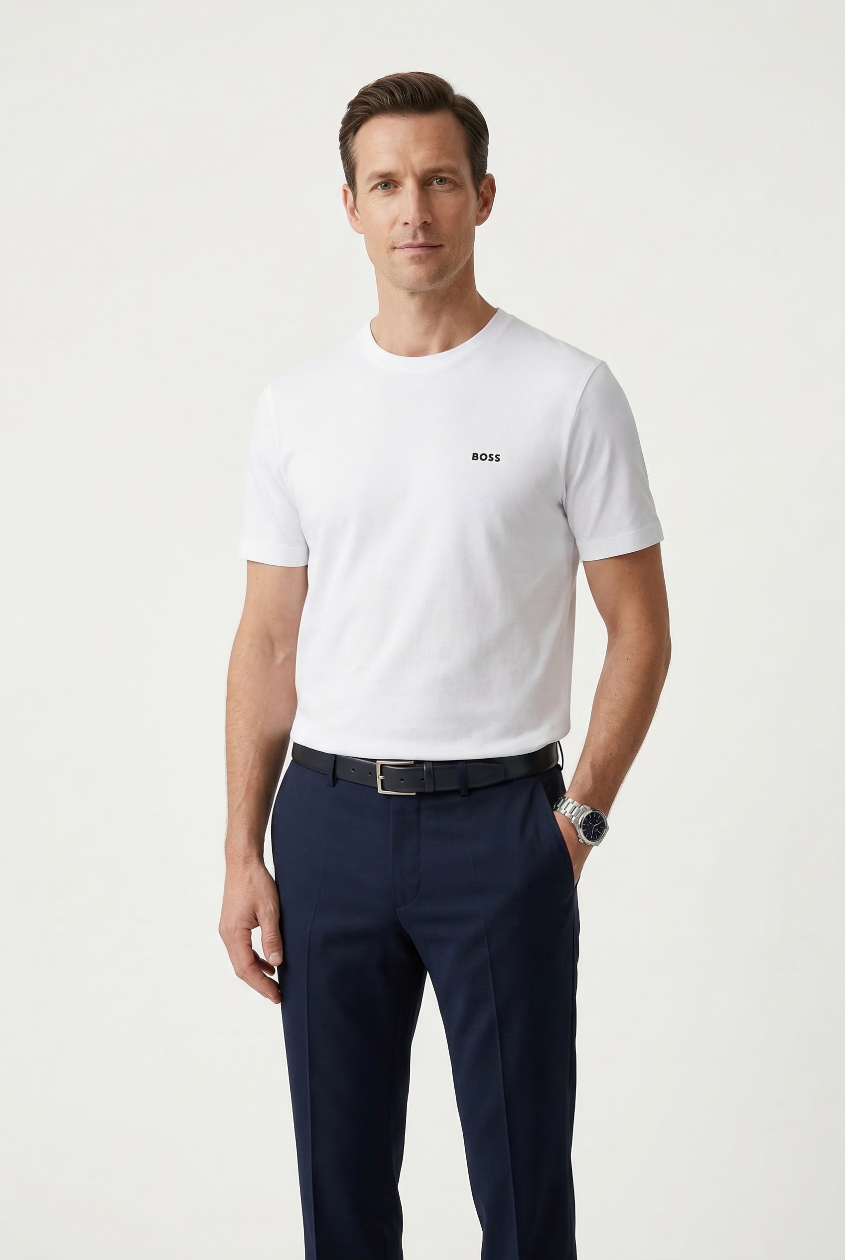 BOSS GREEN T-Shirt Packung, 3er-Pack, 3 Rundhalsausschnitt, kurze Ärmel, Regular fit, Logodruck