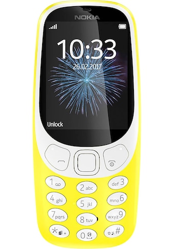 Handy »3310«, gelb, 6,1 cm/2,4 Zoll, 16 GB Speicherplatz, 2 MP Kamera