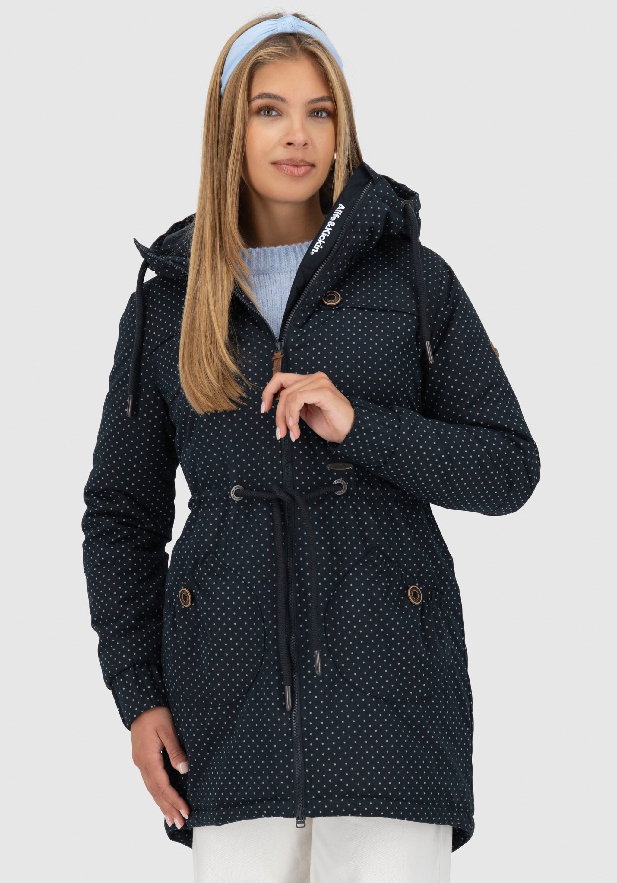 Outdoorjacke »CHARLOTTEAKB«, mit Kapuze, Damen Winterjacke, gefütterte Jacke