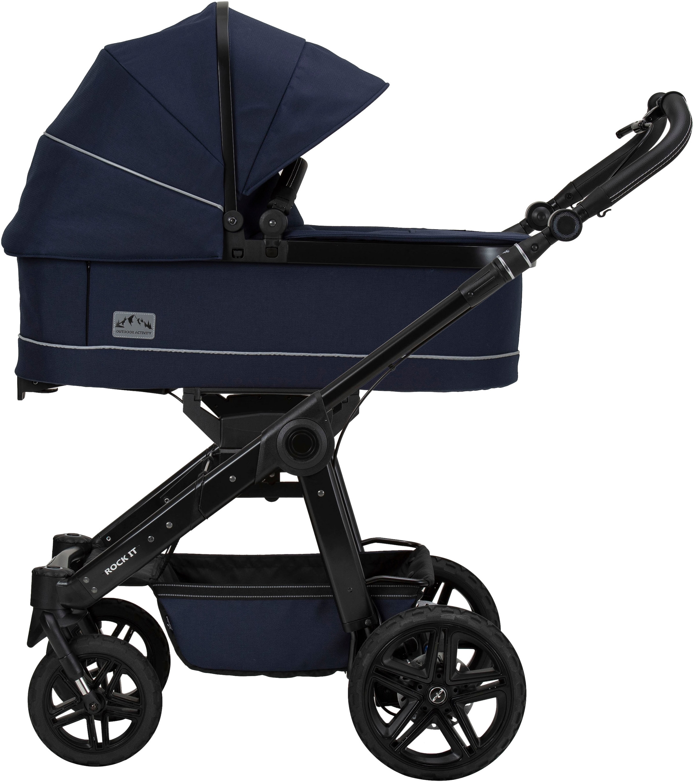 Hartan Kombi-Kinderwagen »Rock it Outdoor, mit Handbremse«, Lieferung ohne Adapter; Made in Germany