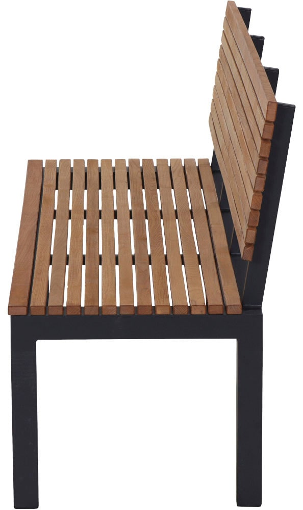 Siena Garden Gartenbank »Bozen«, 2er Bank, Alu graphit, Robinienholz
