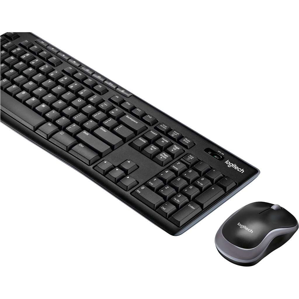 Logitech Wireless-Tastatur »Wireless Combo MK270«, (Ziffernblock-Fn-Tasten)