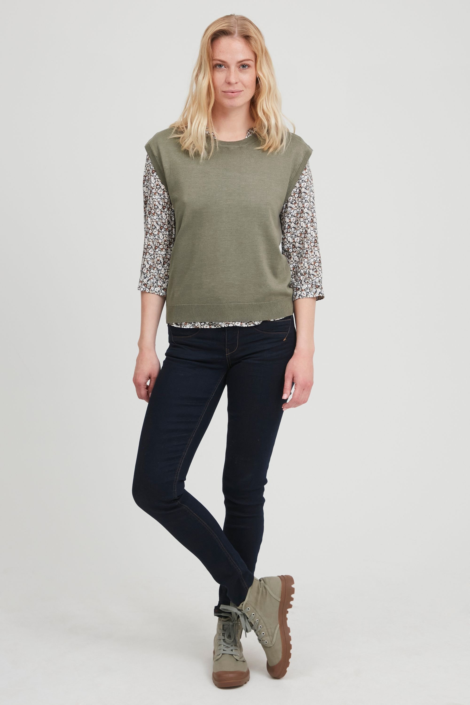 fransa Strickjacke »Kurzarmpullover FRZubasic«