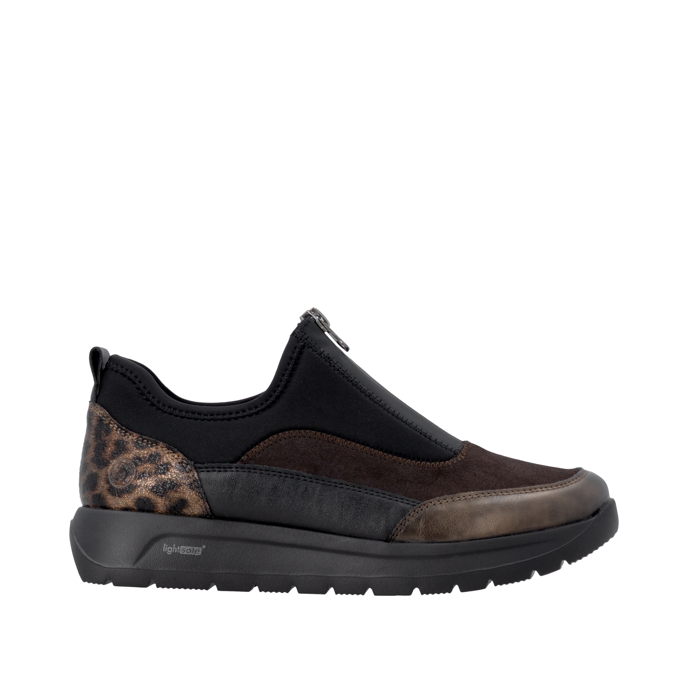 Remonte Slip-On Sneaker  Casual-Schlupfschuh, Slipper mit Reißverschluss vorne