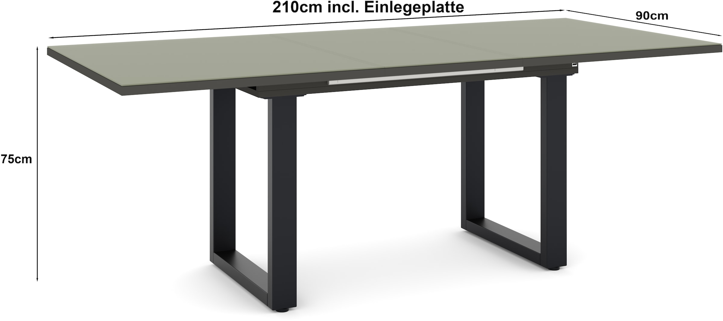 set one by Musterring Esstisch »Reno« 1 Stk. tlg. Mit Vierkantfuß, wählbaren Gestellen und Plattenfarben