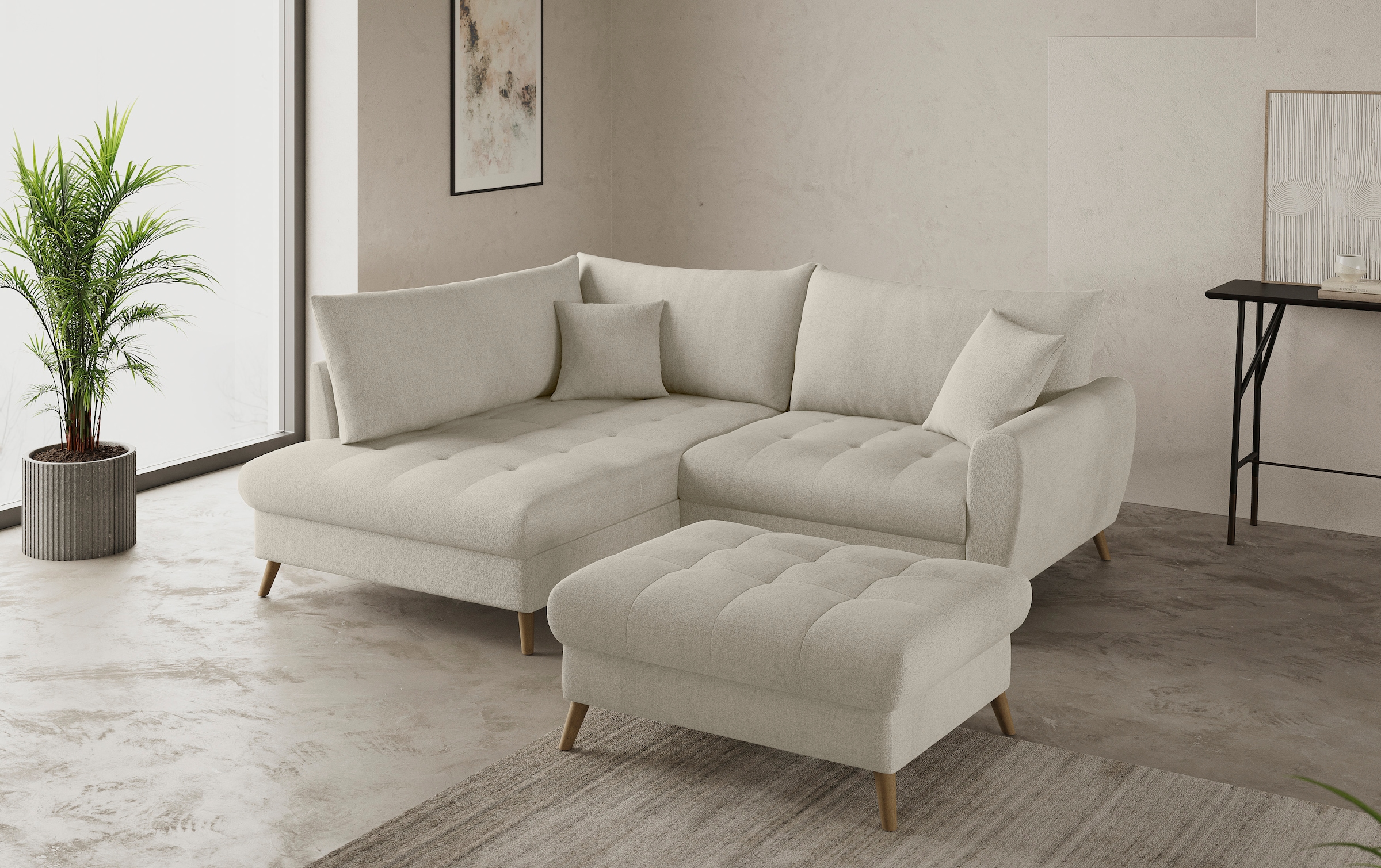 Mr. Couch Hockerbank »Blackburn II« Passend zu der Garnitur, wahlweise mit Kaltschaum