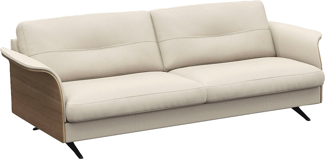 FLEXLUX 3-Sitzer »Glow Designsofa, bequem und komfortabel durch hochwertigen Sitzaufbau«, Skandinavisches Design, In hochwertiger Verarbeitung
