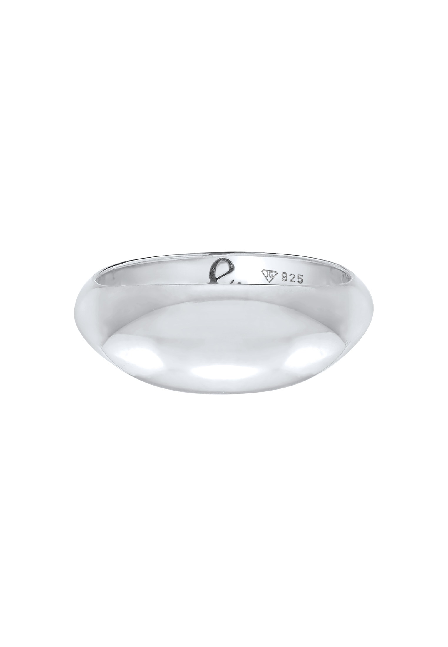 Elli Premium Silberring »Ring Siegelring Marquise Design 925 Silber rhodiniert«