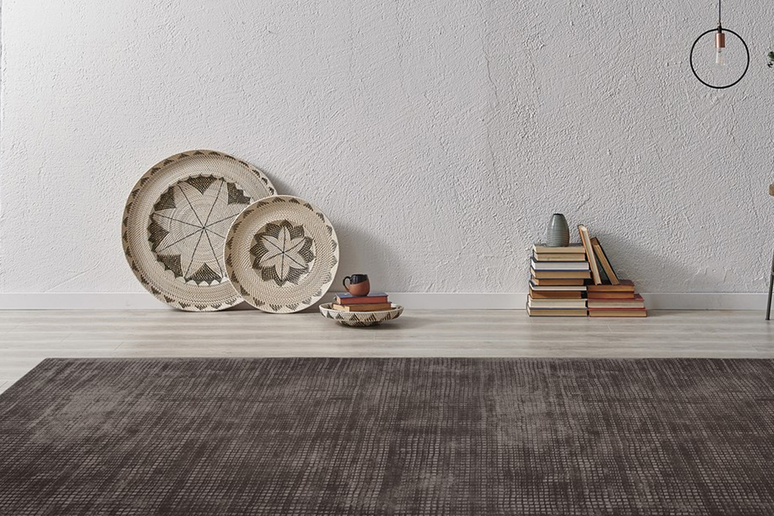 Padiro Teppich »Bridget 125« rechteckig 10 mm Höhe Kurzflor, Hoch-Tief-Struktur mit Vintage Look