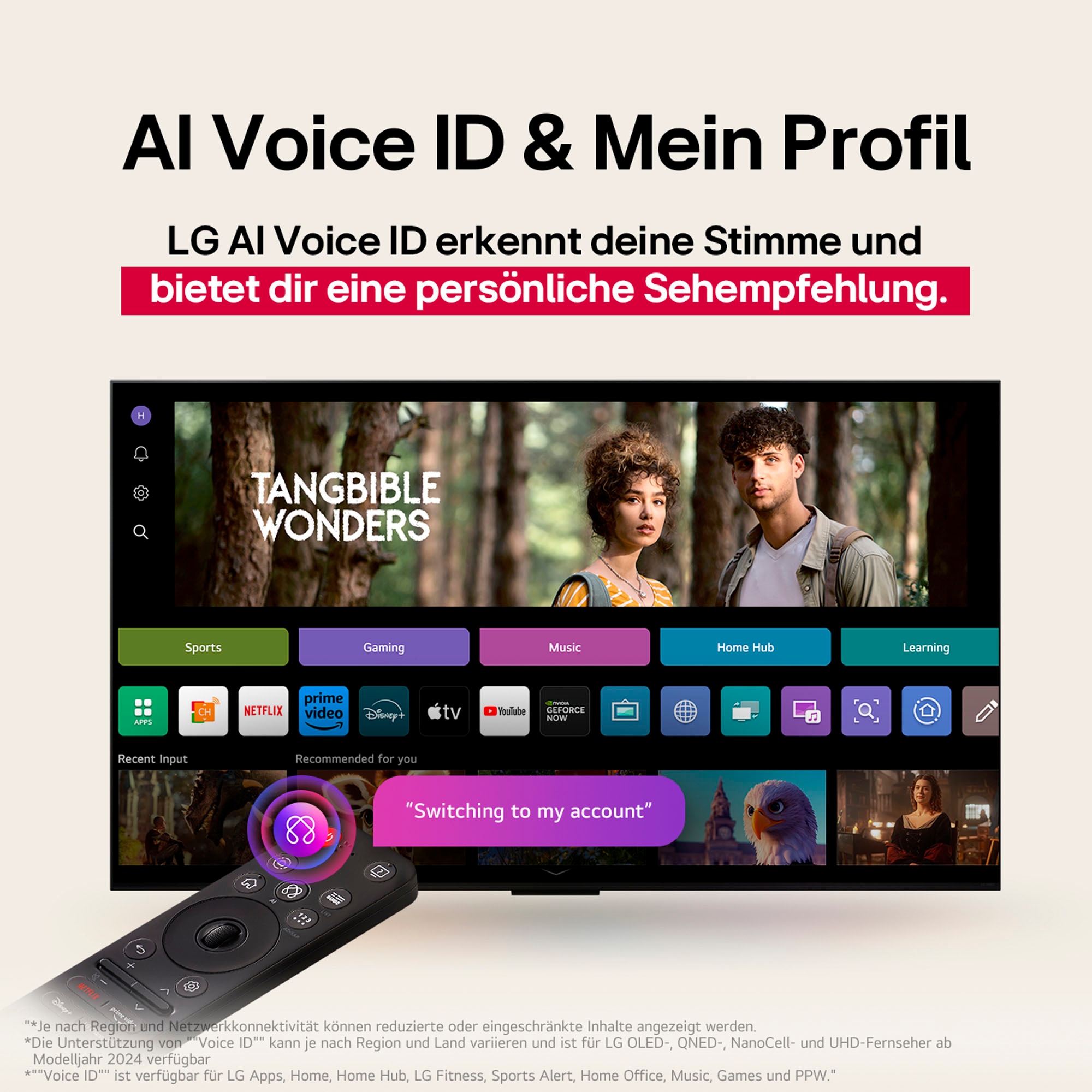 LG QNED-Fernseher »55QNED85A6C«, 4K Ultra HD, Smart-TV