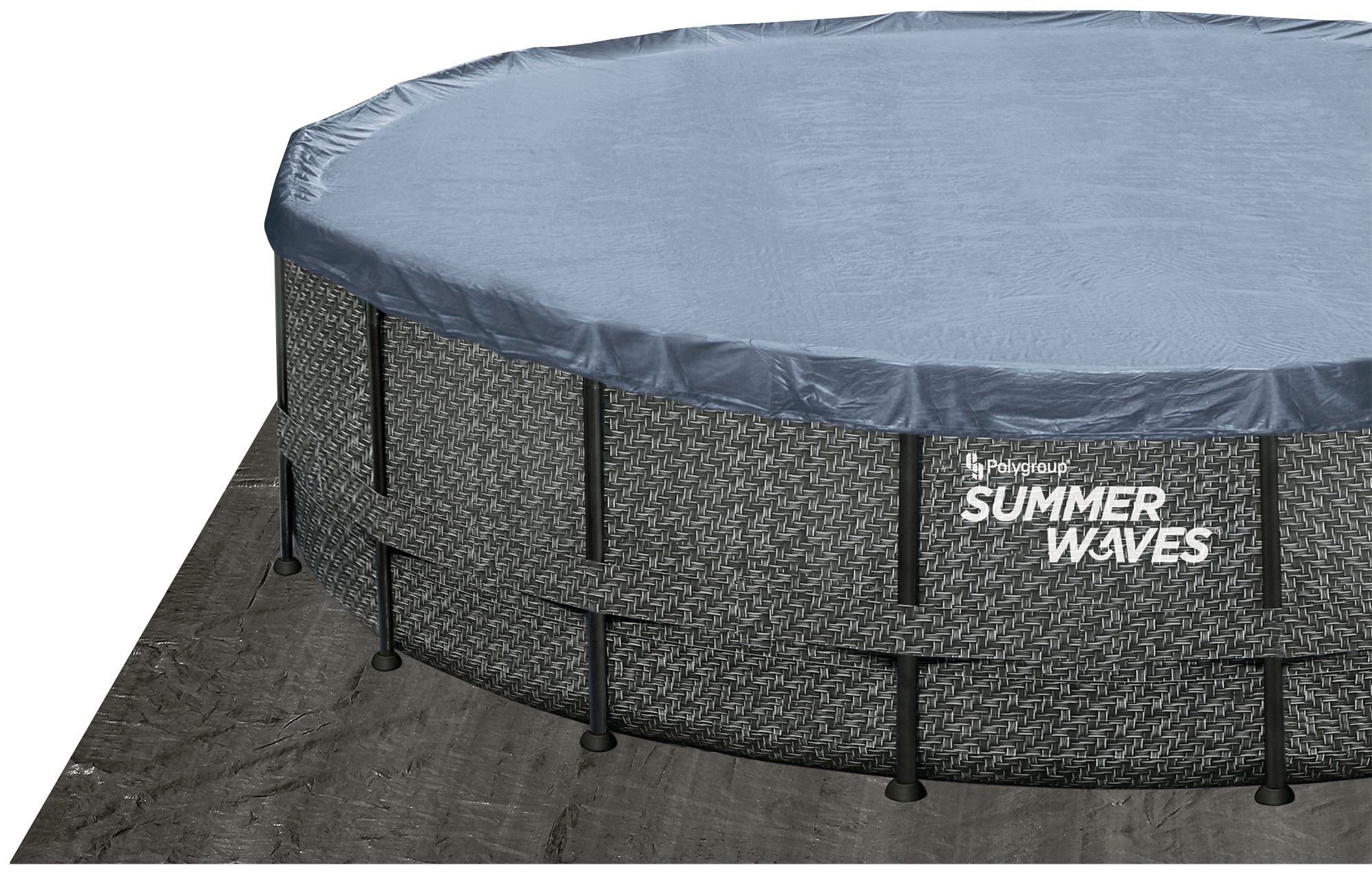SummerWaves Framepool »Elite«, (Set, 8 tlg.), ØxH: 488x122 cm