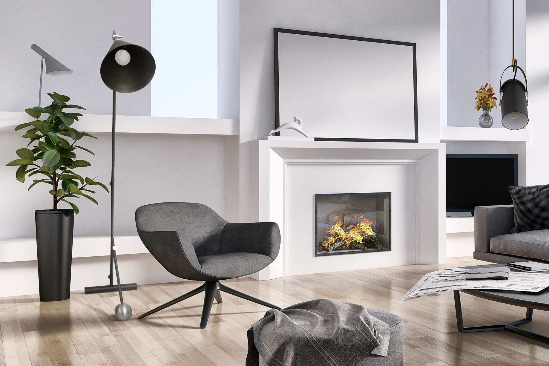 Kayoom Stehlampe »Stehlampe Celeste 225« E27 1 Stk. harmonisch, modern, vielseitig kombinierbar