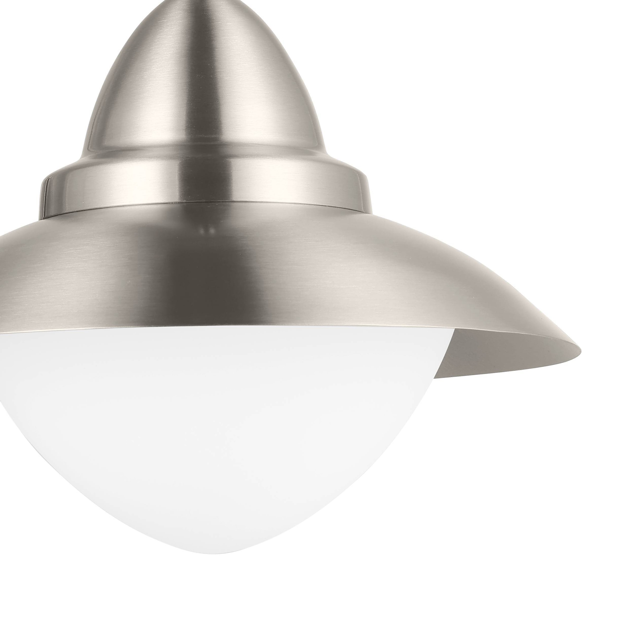 EGLO Wandleuchte »Sidney Wandlampe, Außenlampe, Außenleuchte, E27, IP44, Garten Lampe« E27 1 Stk. Wand-/Deckenleuchte - H37,5 x Ø27 x AL32,5cm - edelstahl - 1X60W exkl.