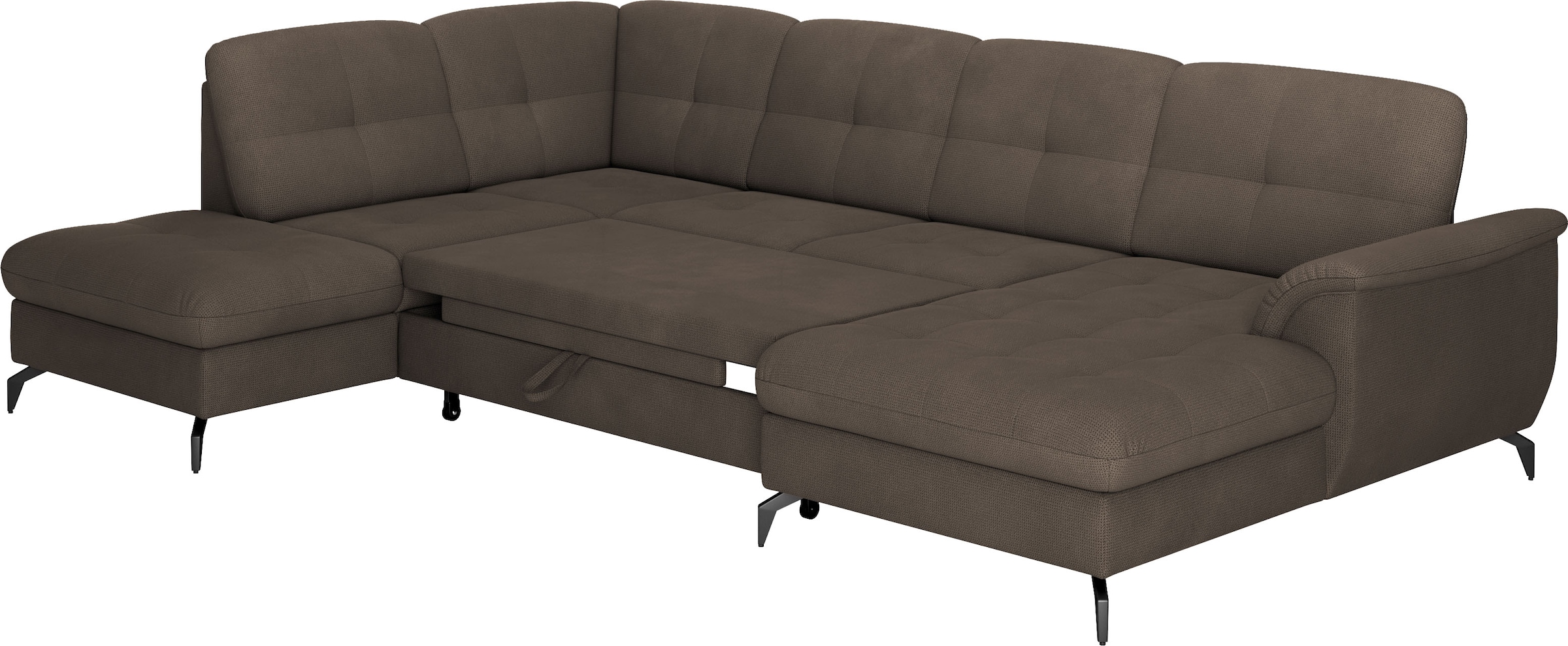 sit&more Wohnlandschaft »Zora U-Form«, wahlweise mit Bettfunktion und Bettkasten