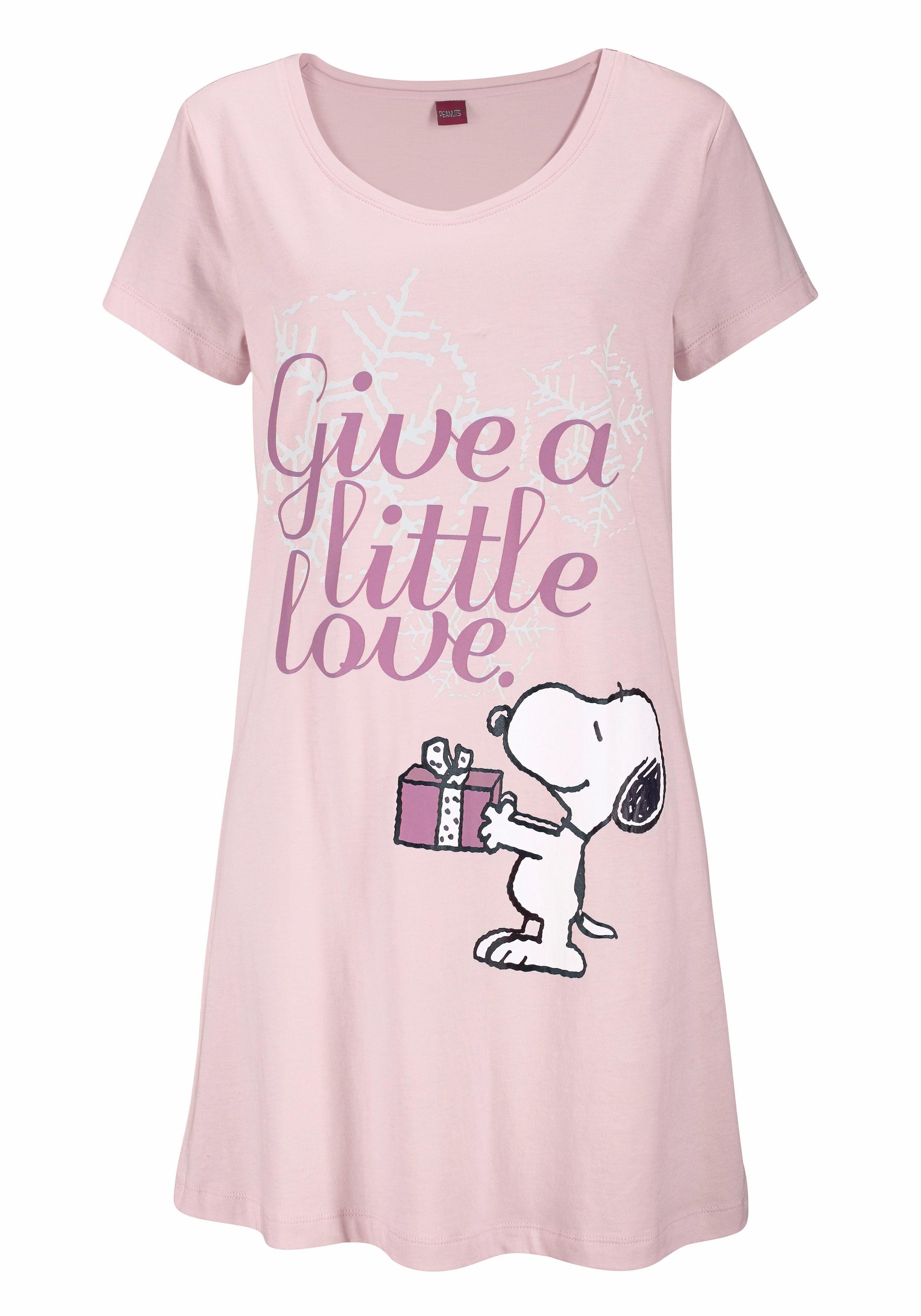 Sleepshirt, in mit Snoopy-Print Peanuts ♕ Minilänge bei