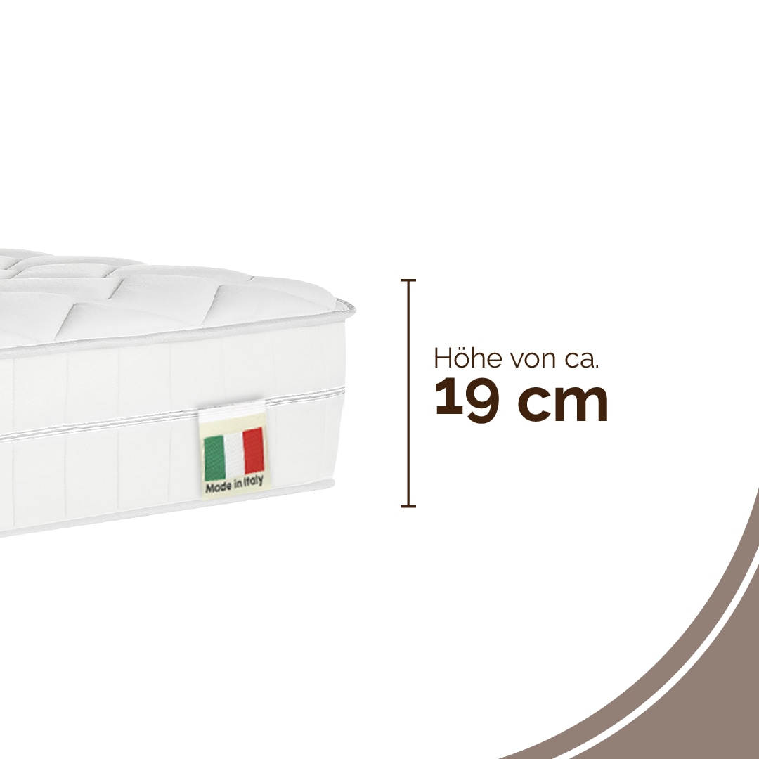 DI QUATTRO Komfortschaummatratze »Komfortschaummatratze Airy Form 23, Matratze in diversen Größen« 23 cm hoch Raumgewicht: 28 kg/m³ 1 Stk. tlg. Die Matratze, die atmet! - besonders atmungsaktiver Kern