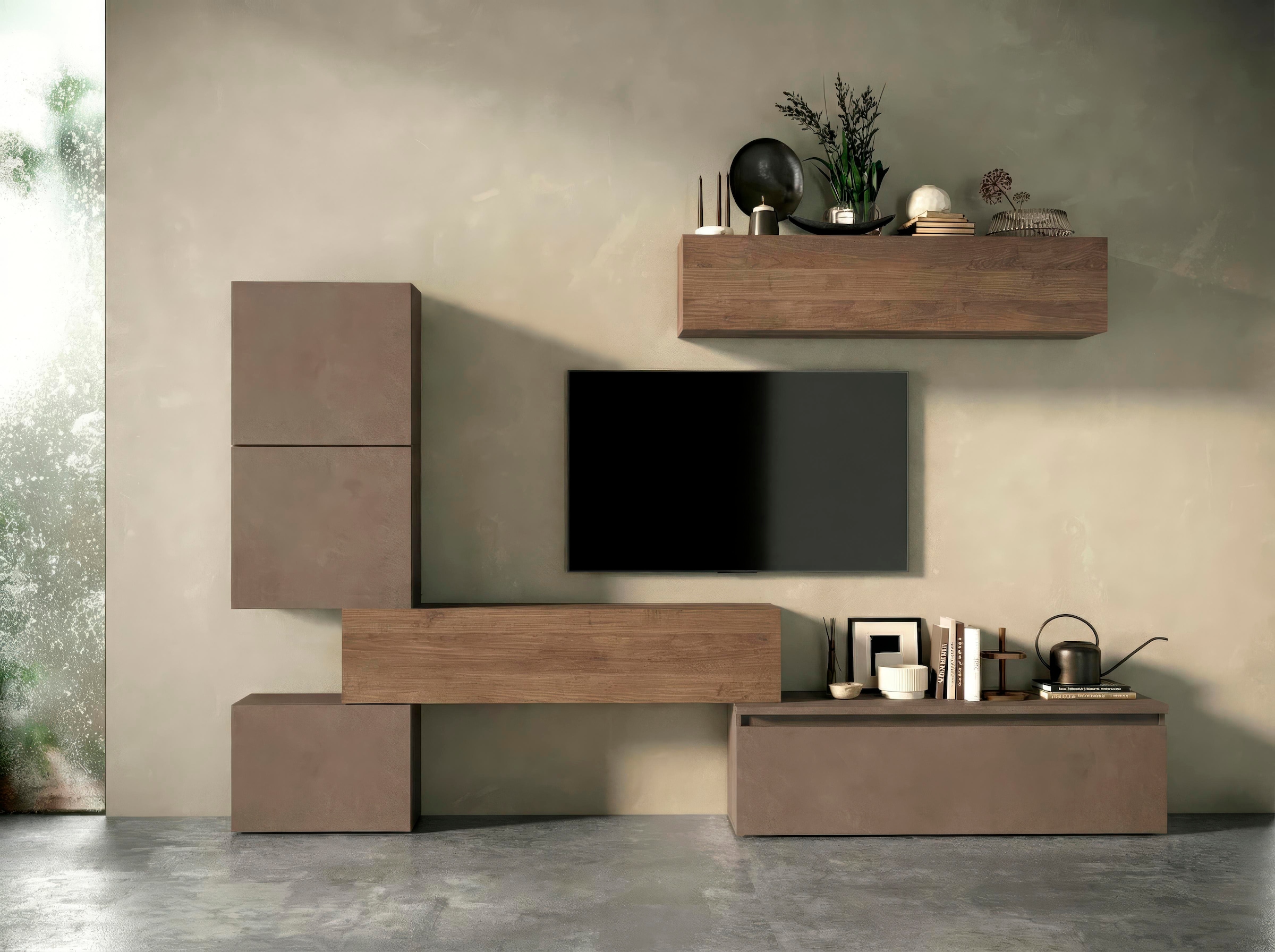 Home affaire Wohnwand »Infinity, 6tlg. Breite 290 cm, Höhe variabel, Schrankwand, (Lowboard,« 6 Stk. tlg.