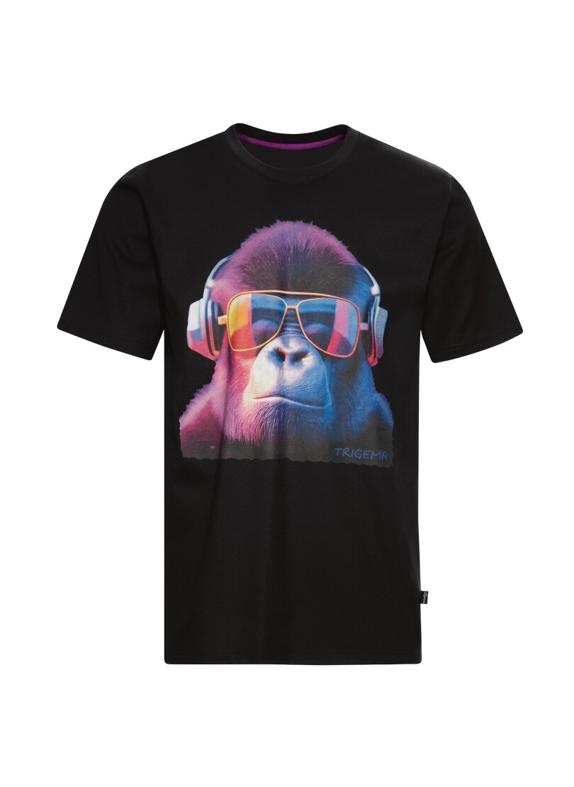 T-Shirt »TRIGEMA T-Shirt mit coolem Gorilla-Print«