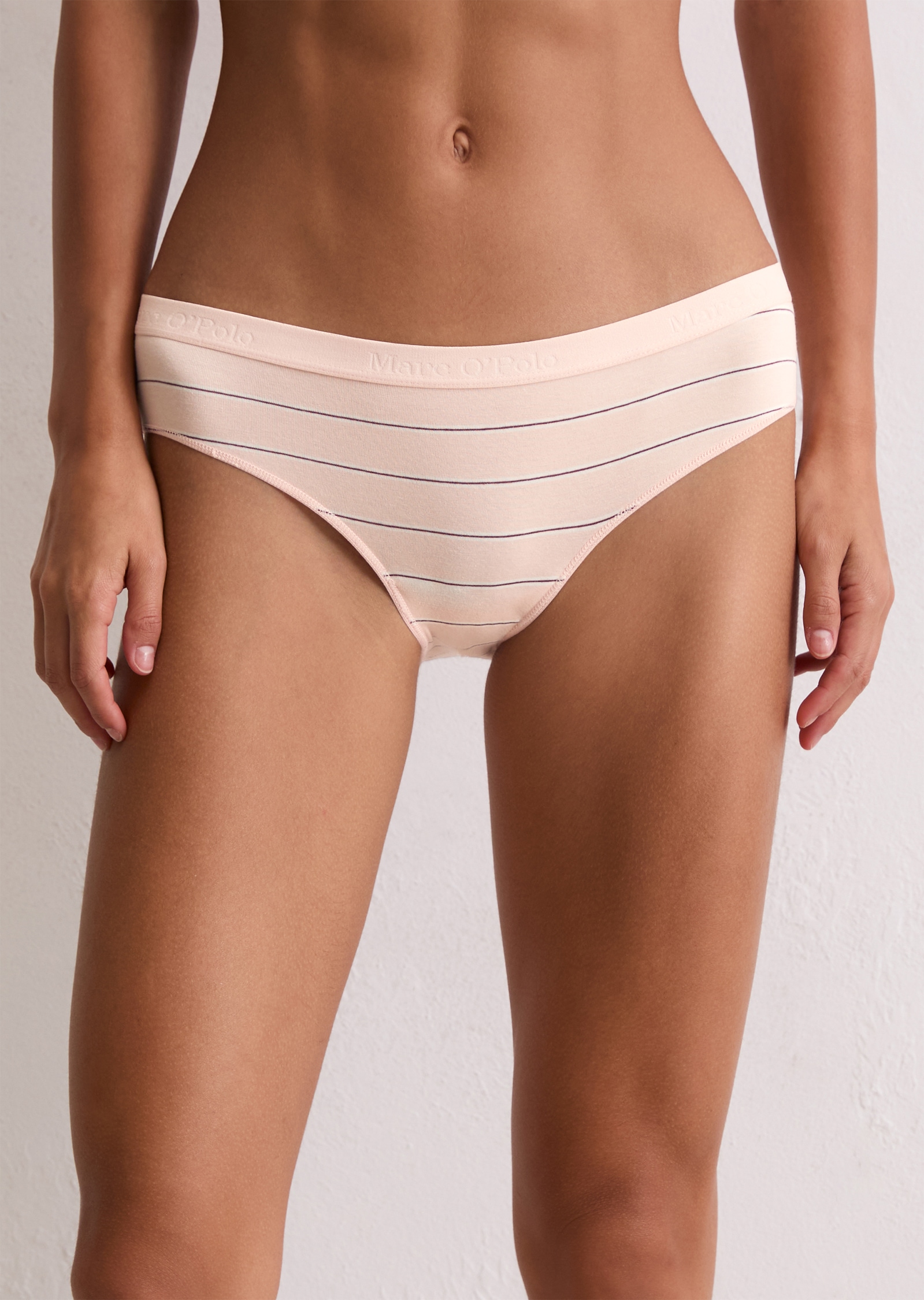 Marc O'Polo Hüftslip »Essentials« 3er Pack,  Baumwollmix, elastischer Bund, atmungsaktiv,