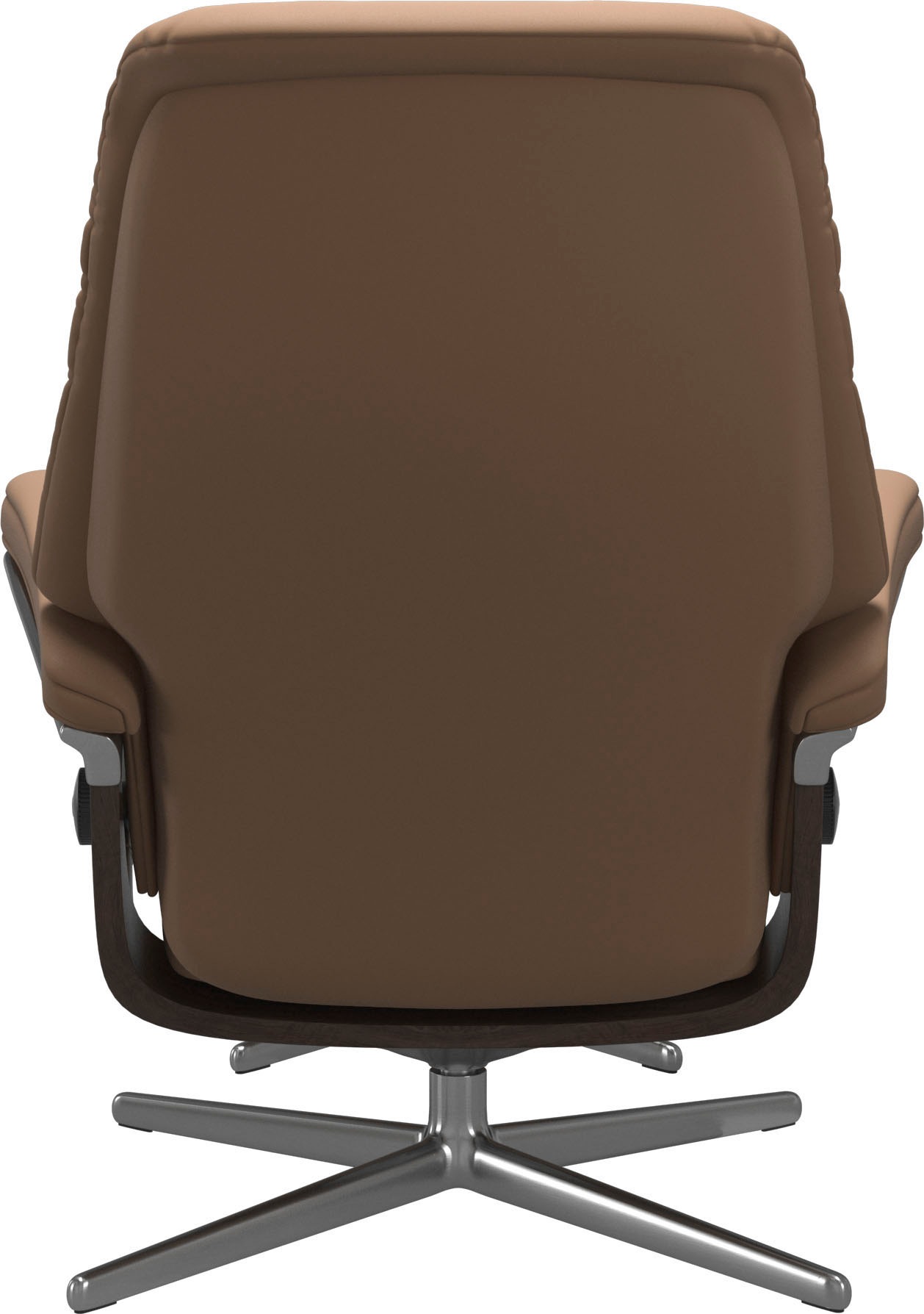 Stressless® Relaxsessel »Sunrise«, (Set, Relaxsessel mit Hocker), mit Hocker, mit Cross Base, Größe S, M & L, Holzakzent Wenge