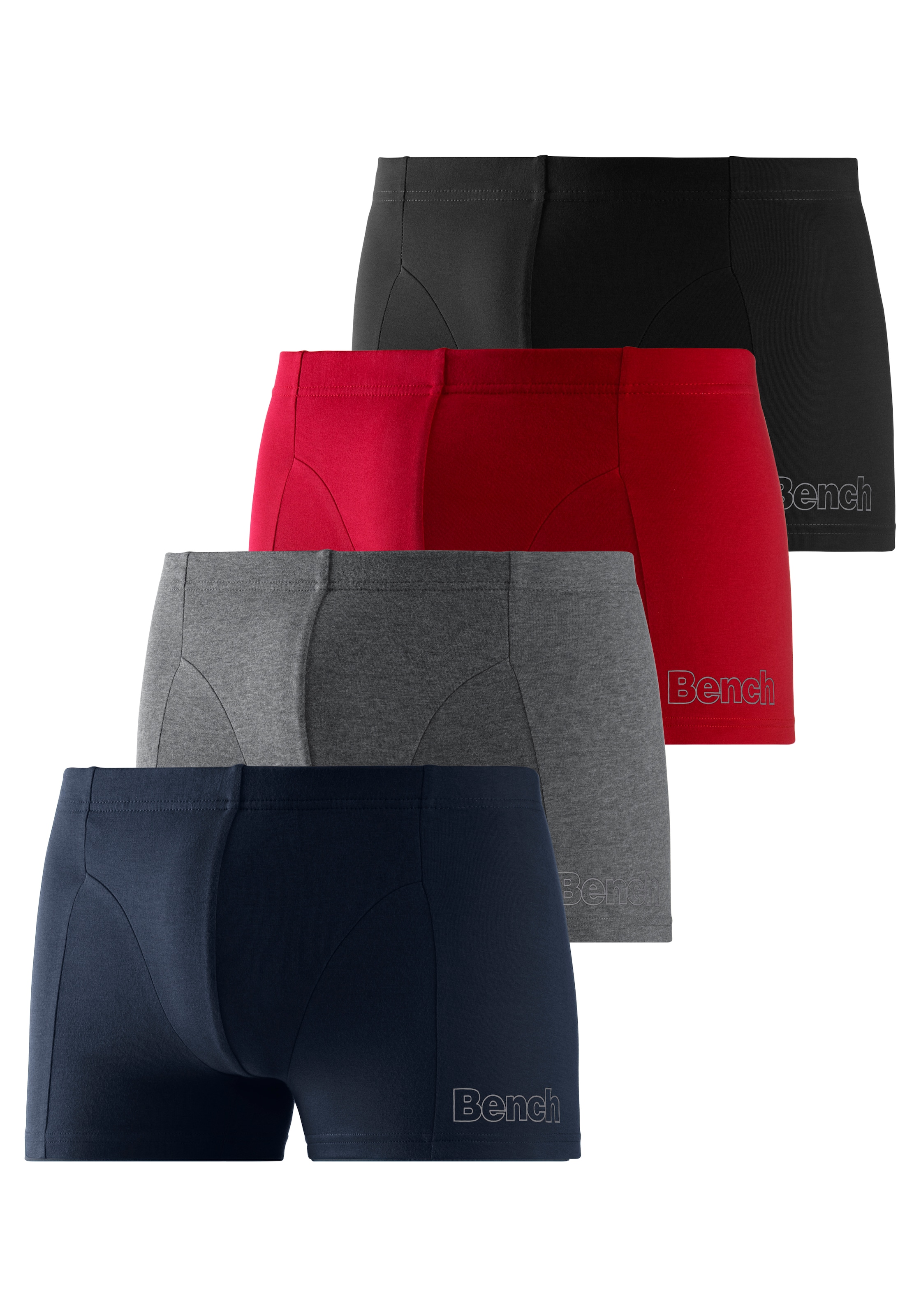 Bench. Boxer »Boxershorts für Herren«, (Dose, 4 St.), Unterhosen in der Dose mit kleinem Logodruck auf dem Bein