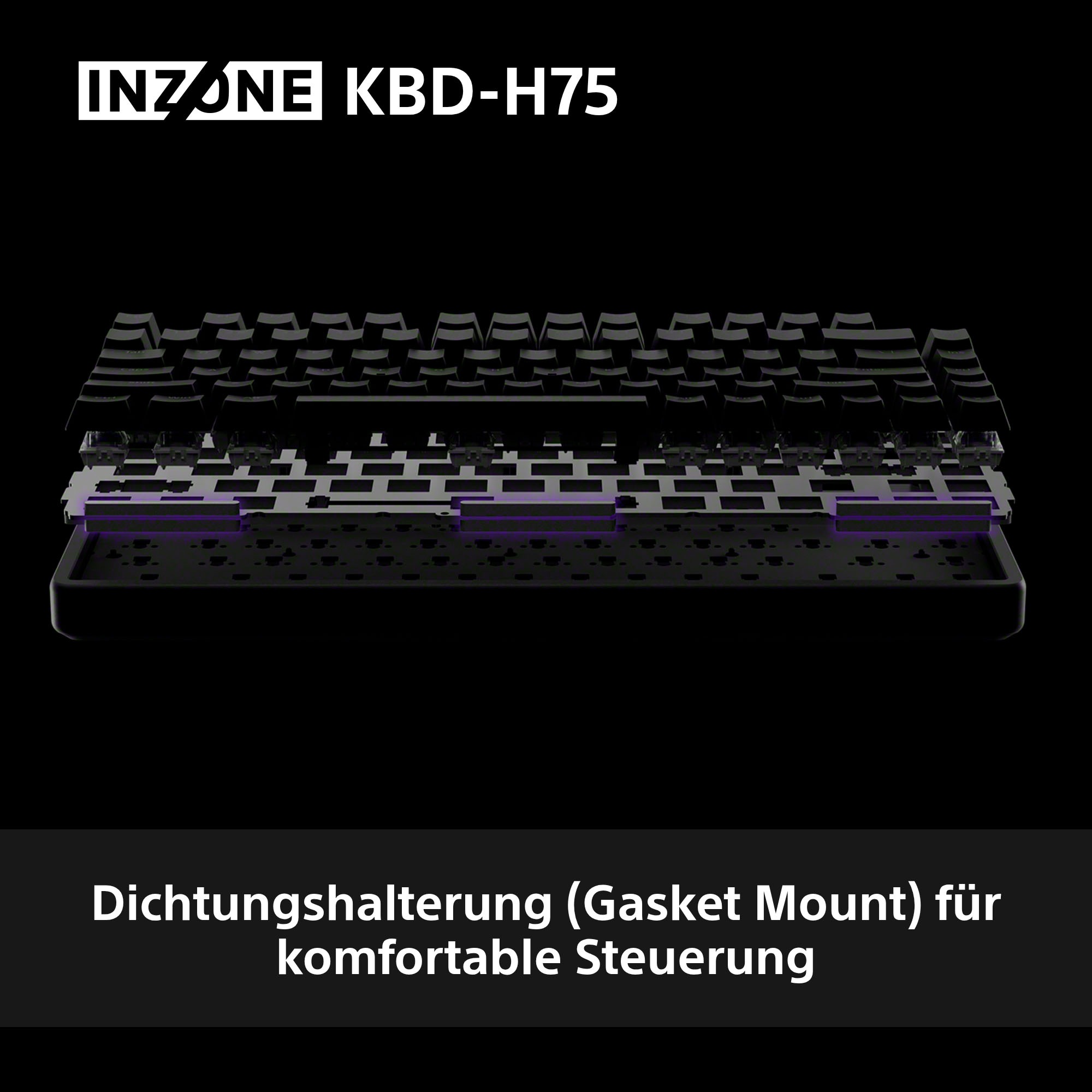Sony Gaming-Tastatur »INZONE KBD-H75« (Fn-Tasten | USB-Anschluss | Windows-Sperrtaste)