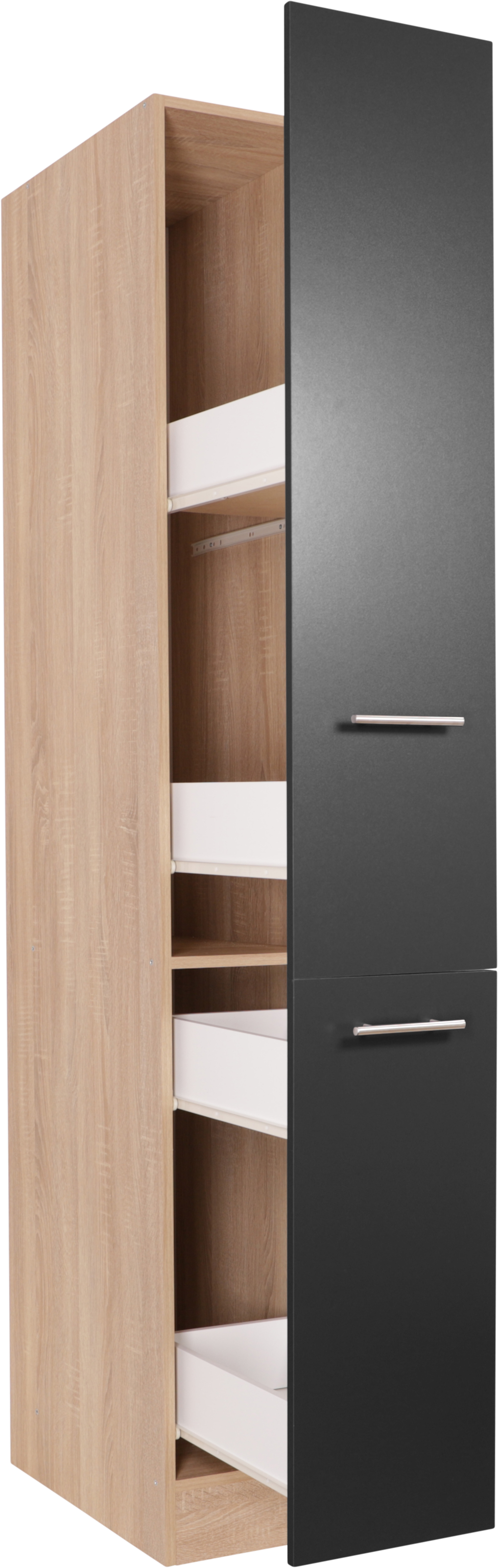 RESPEKTA Apothekerschrank »Merle« Breite 30 cm, Metallstangengriffe, Höhe 200 cm