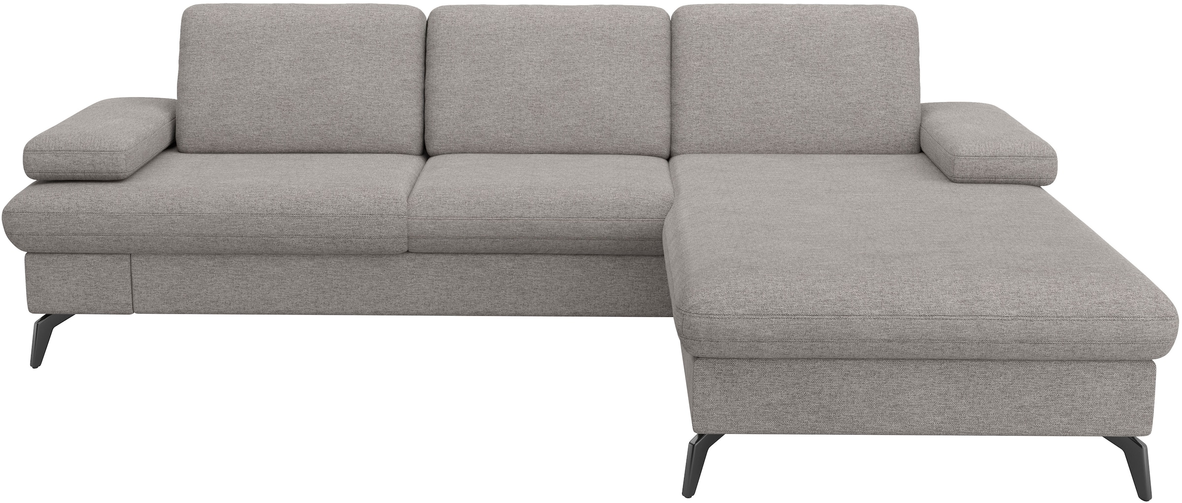sit&more Ecksofa »Morris Jubi L-Form«, inkl. Armteilfunktion und 1 Zierkissen, wahlweise mit Bettfunktion