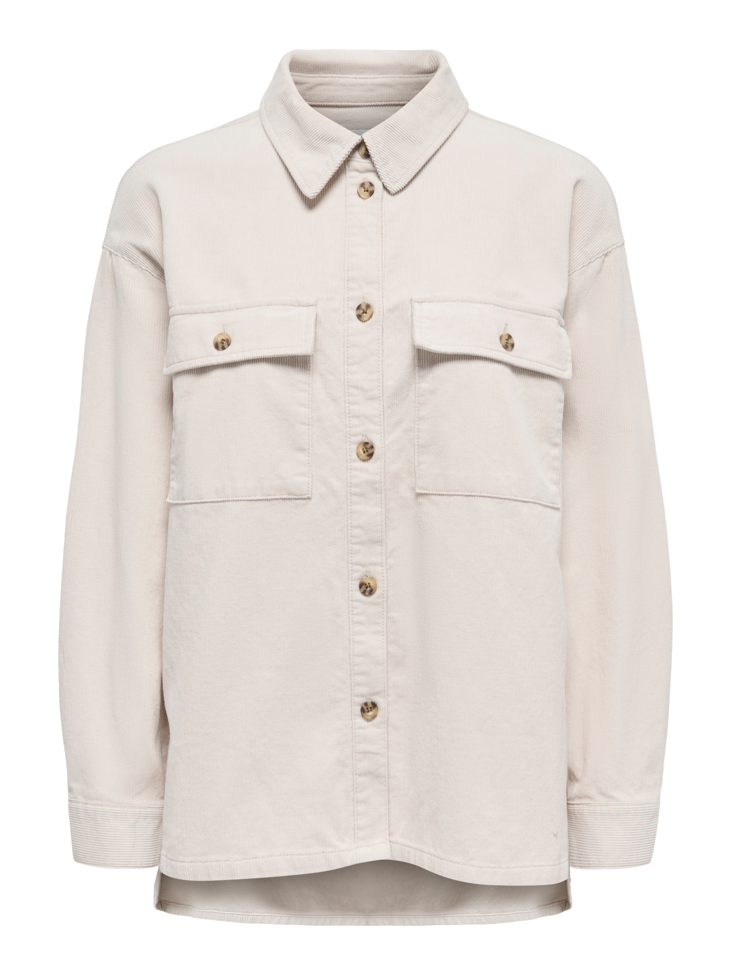 ONLY Hemdbluse »ONLMOXIE L/S CORD SLIT SHACKET CC PNT« Baumwolle, Feincord, oversize