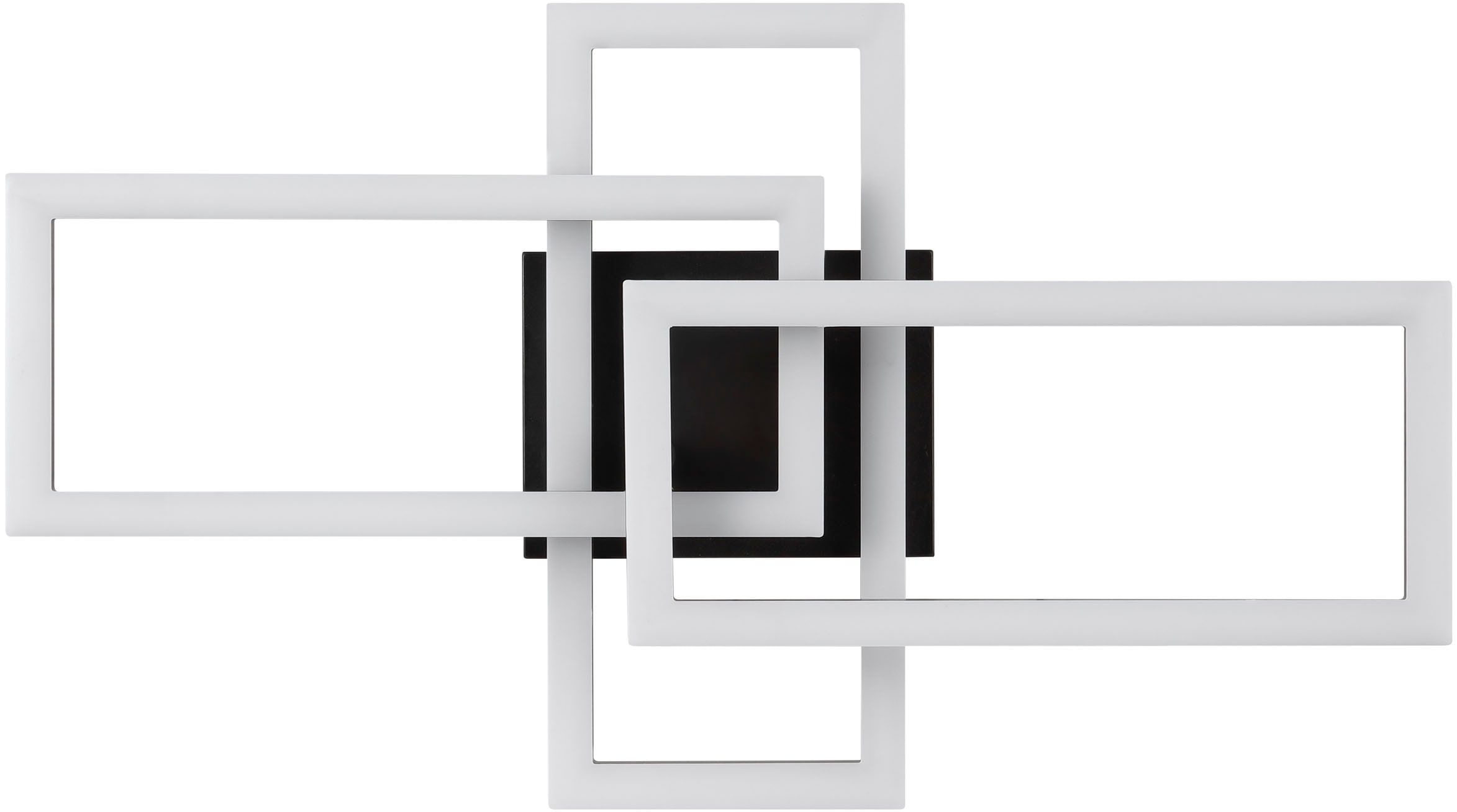 Brilliant LED Deckenleuchte »Tavora« LED-Modul Warmweiß LED-Profilleuchte, 2200 lm, 3000 K, 48 x 28 cm, Kunststoff schwarz