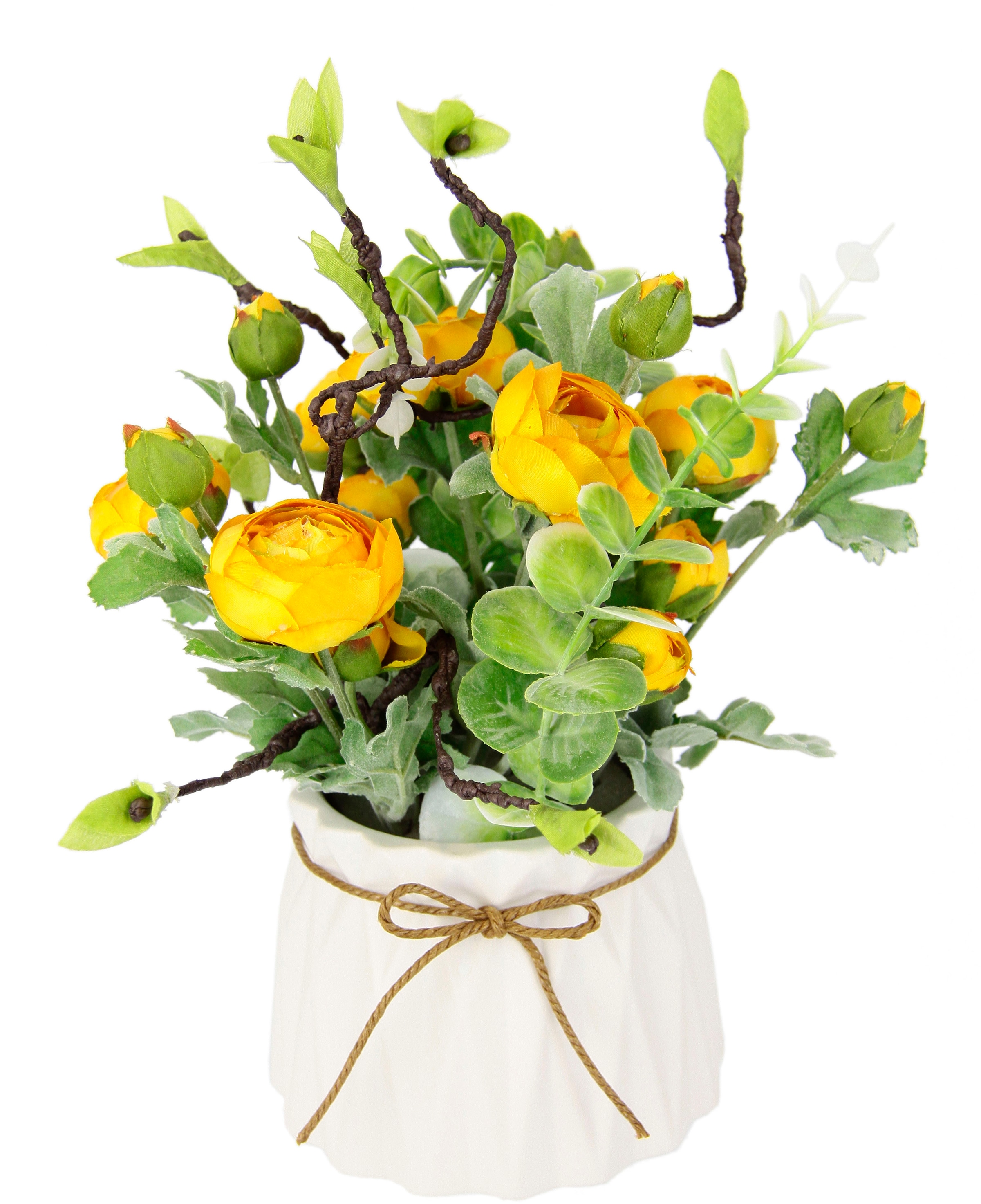 I.GE.A. Kunstblume Künstliche aus Frühlingsblume Arrangement »Ranunkeln«, Raten auf Topf Im kaufen Keramik Gesteck