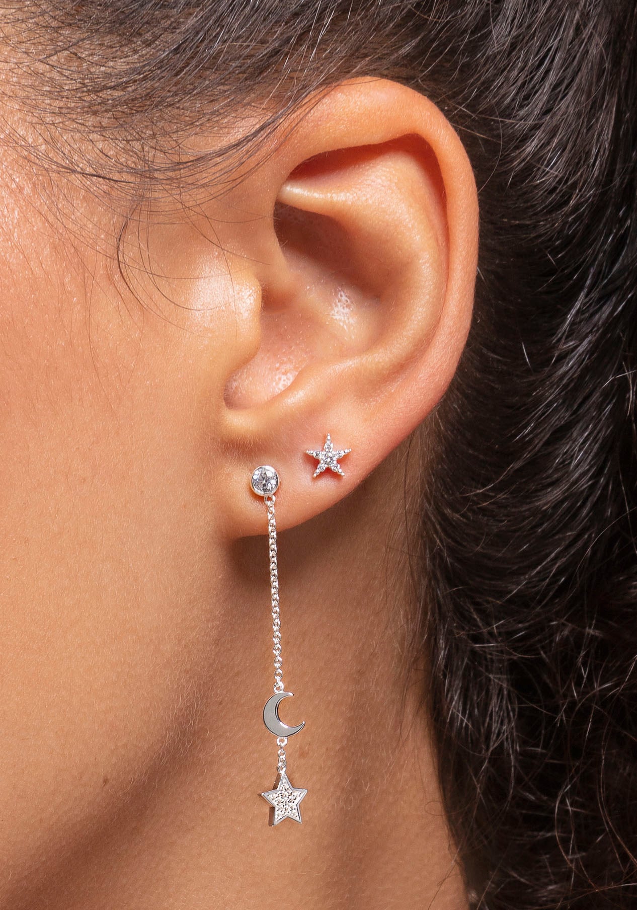 THOMAS SABO Single-Ohrstecker »Stern silber, H2134-051-14«, mit Zirkonia (synth.)