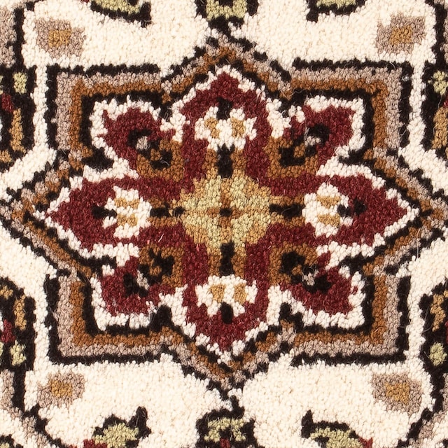 morgenland Orientteppich »Orient - 60 x 40 cm - beige«, rechteckig,  Wohnzimmer, Handgeknüpft, Einzelstück mit Zertifikat