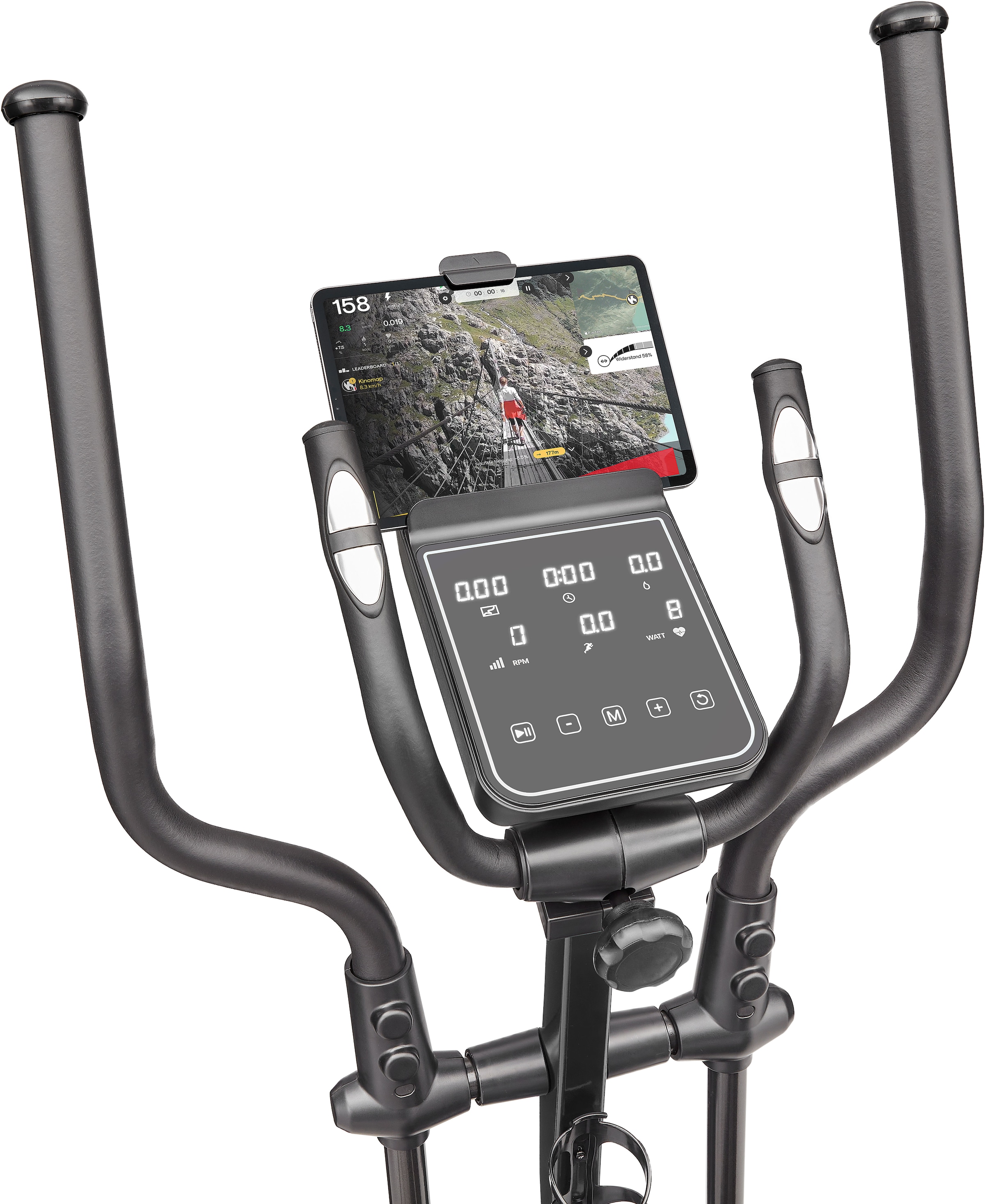 Reebok Crosstrainer-Ergometer »FR30«, (mit Tablet-Halterung und integr. Pulsempfänger), Schwungmasse ca. 4 kg, 18 Widerstandsstufen